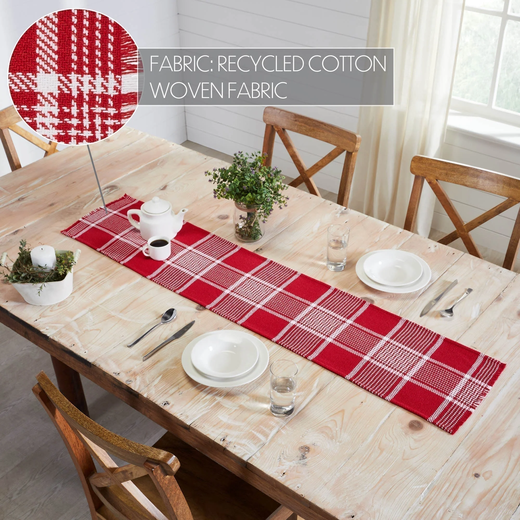 Exton Red Table Runner - Image 16