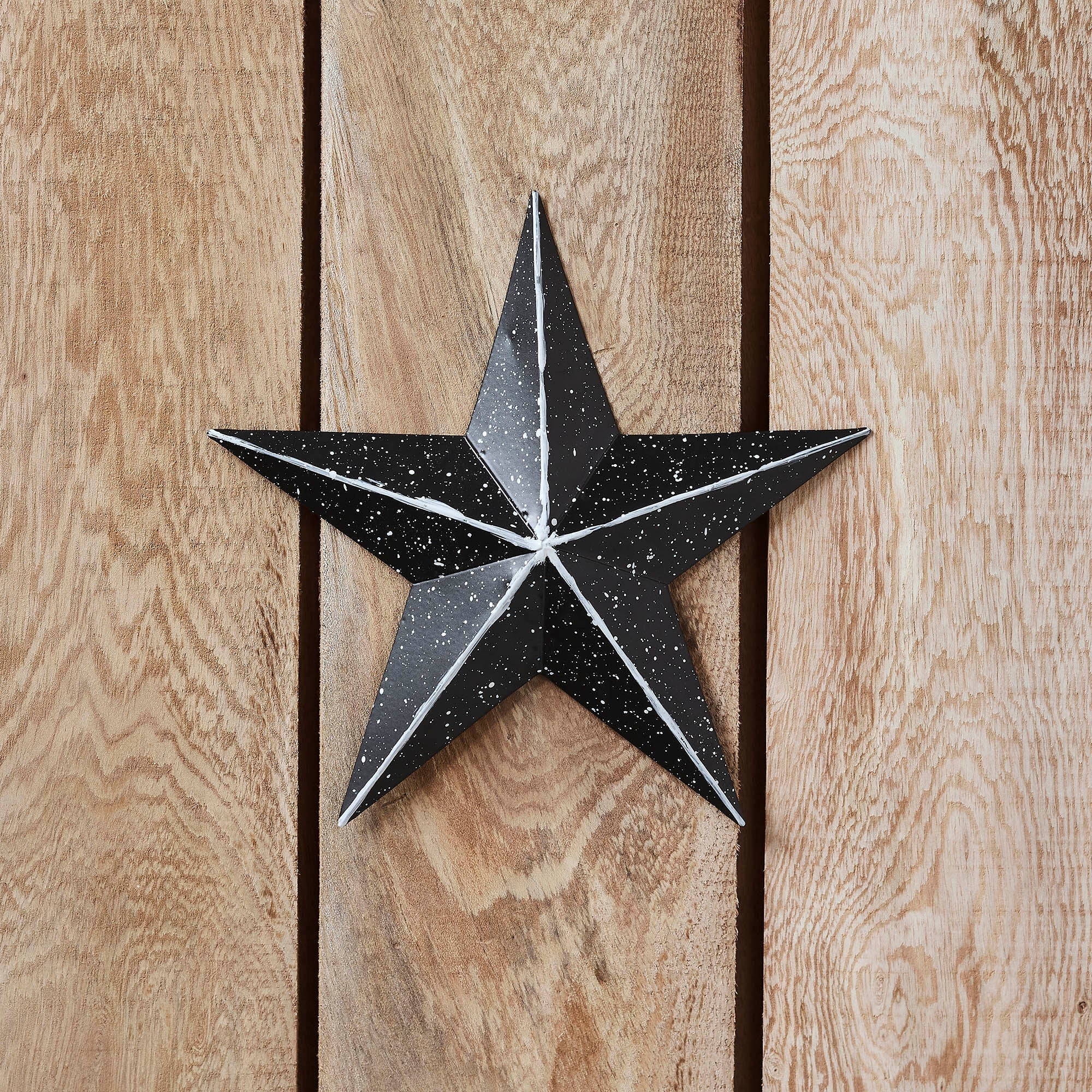 Faceted Metal Star Black - Multiple Sizes - Image 2