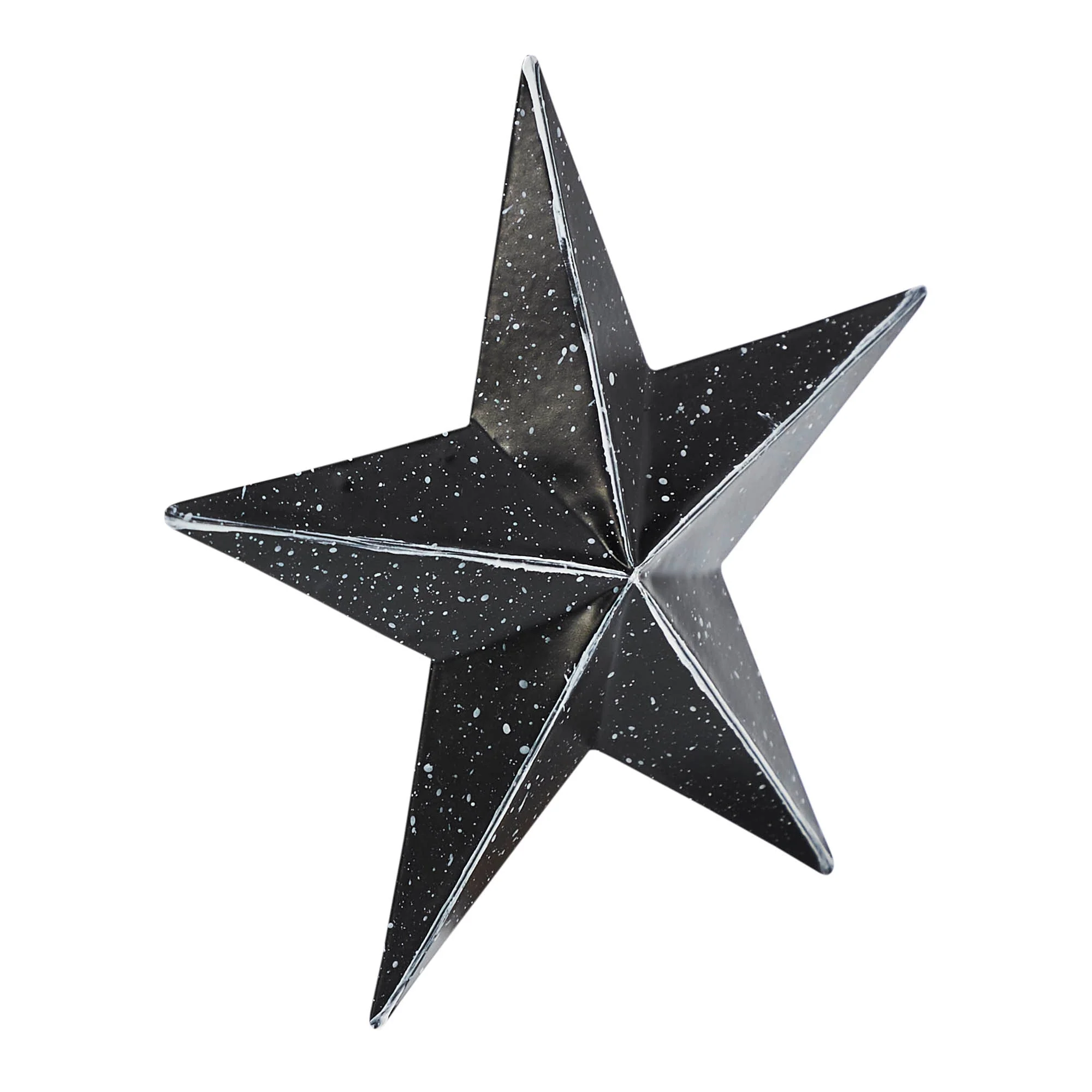 Faceted Metal Star Black - Multiple Sizes - Image 6
