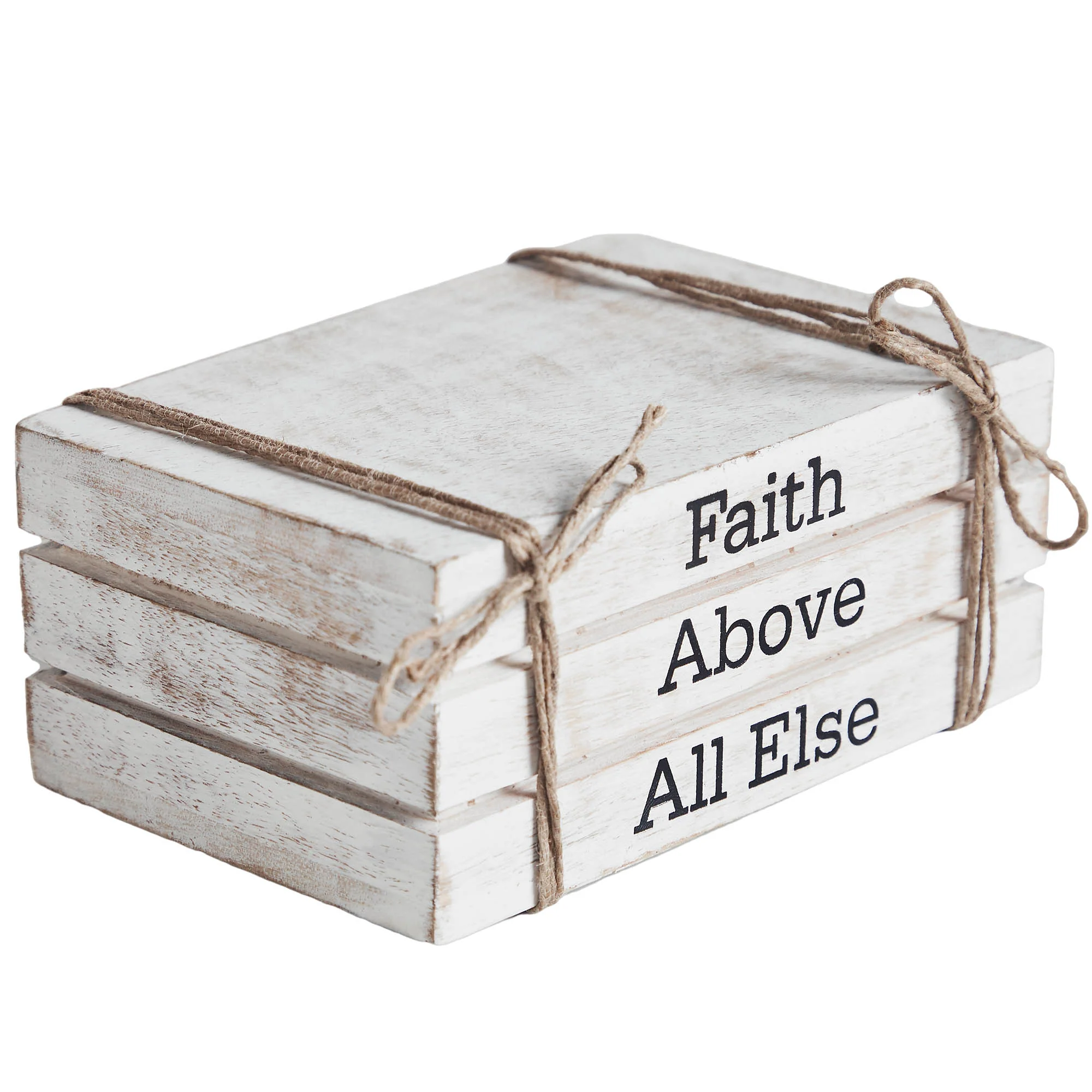 Faith Above All Else Faux Book Stack - Image 6