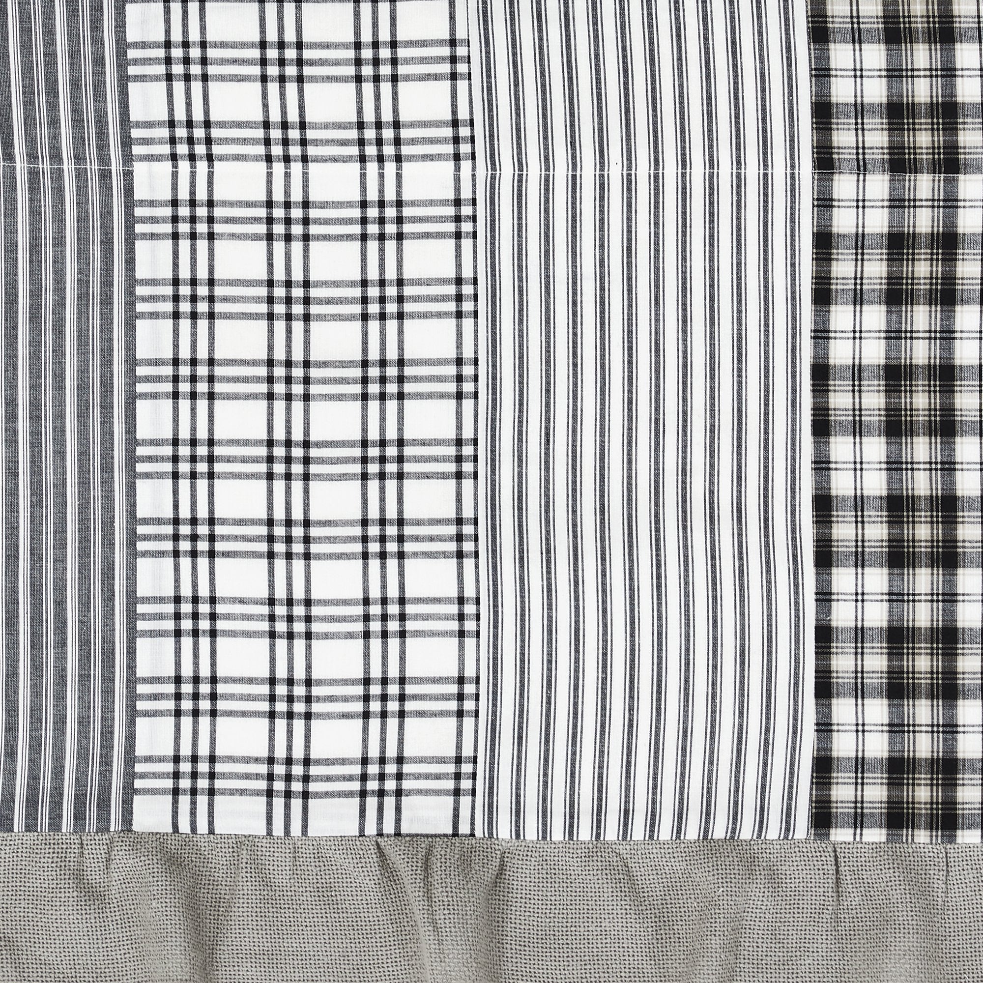 Farmstead Black Patchwork Valance - Image 5