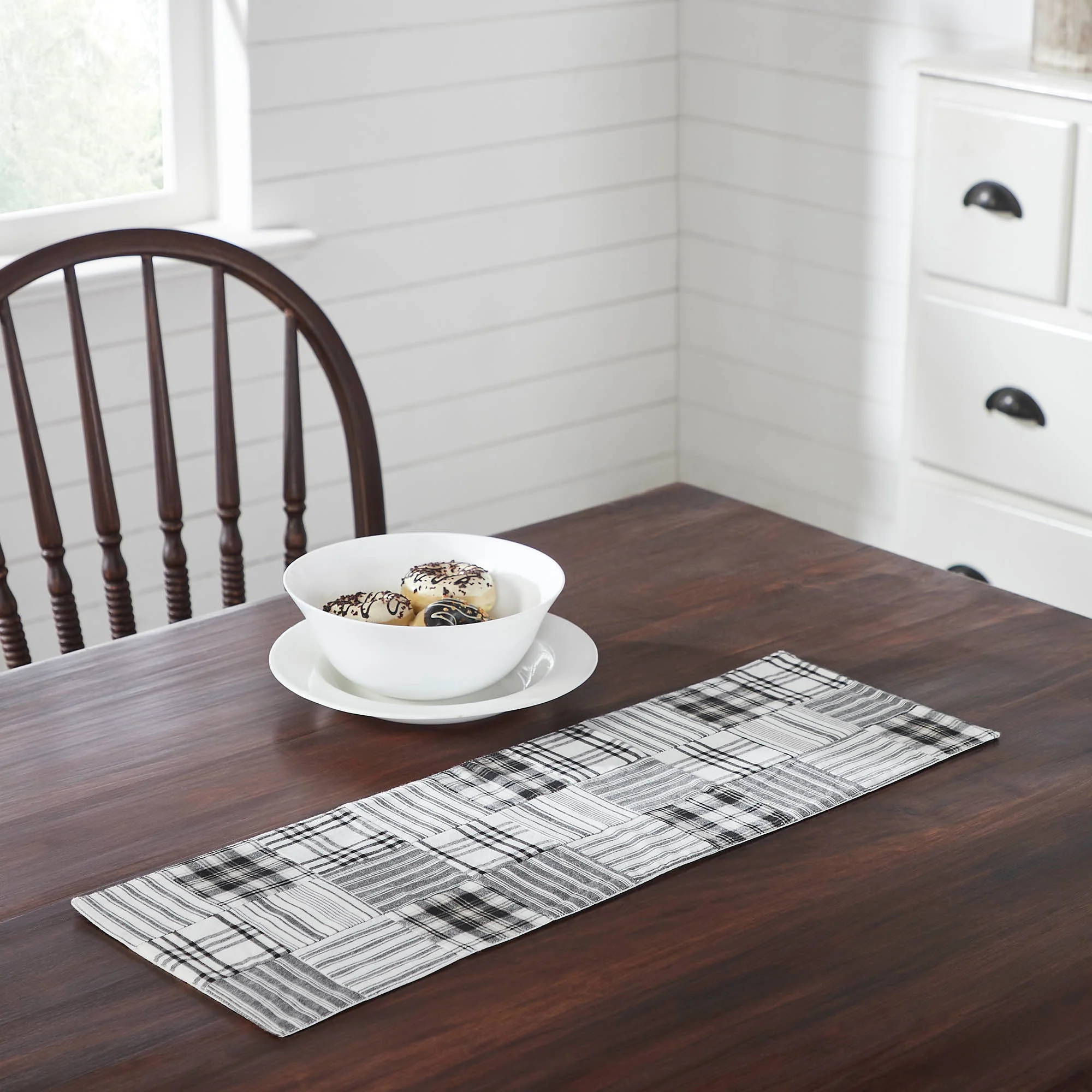 Farmstead Black Quilted Table Runners - Image 2