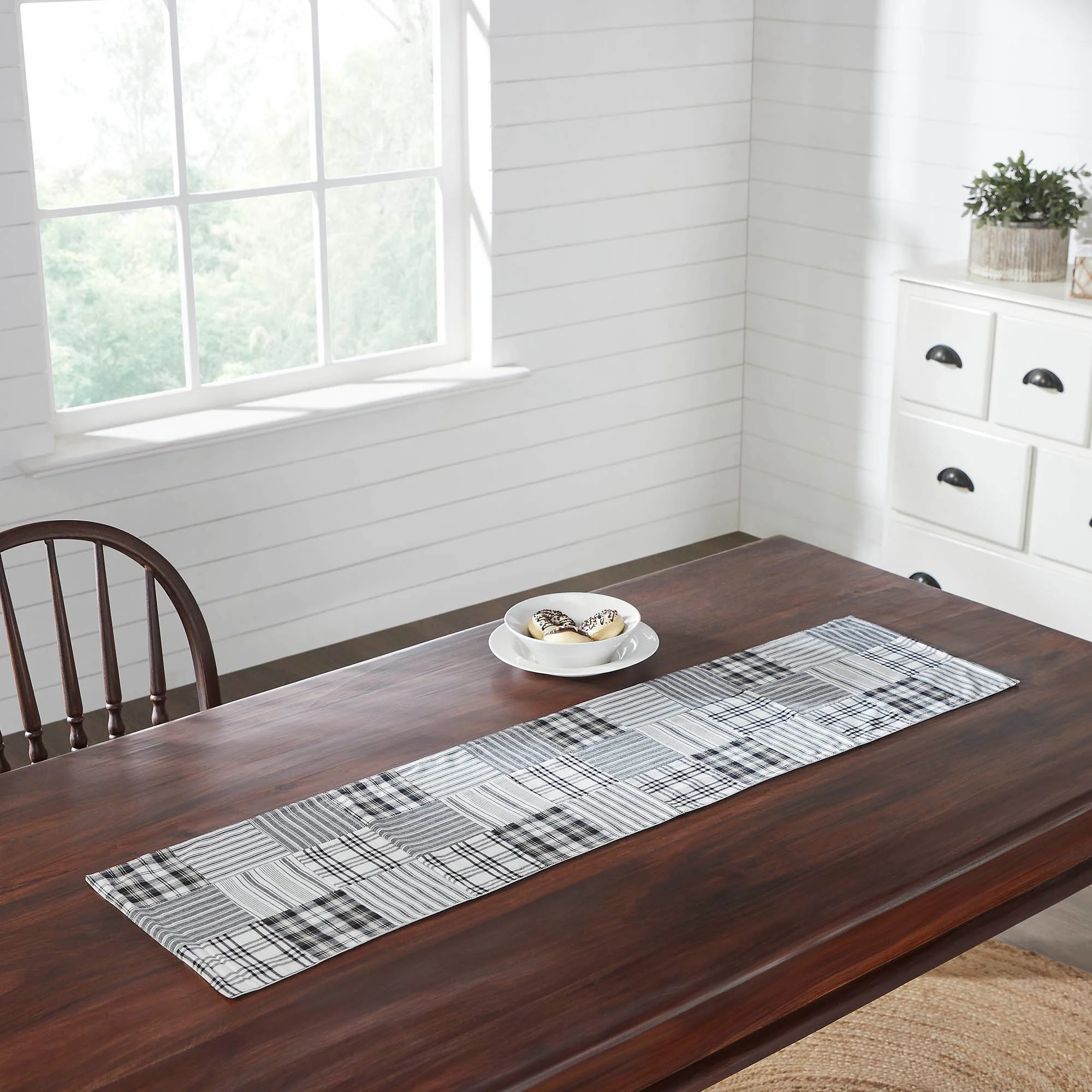 Farmstead Black Quilted Table Runners - Image 3