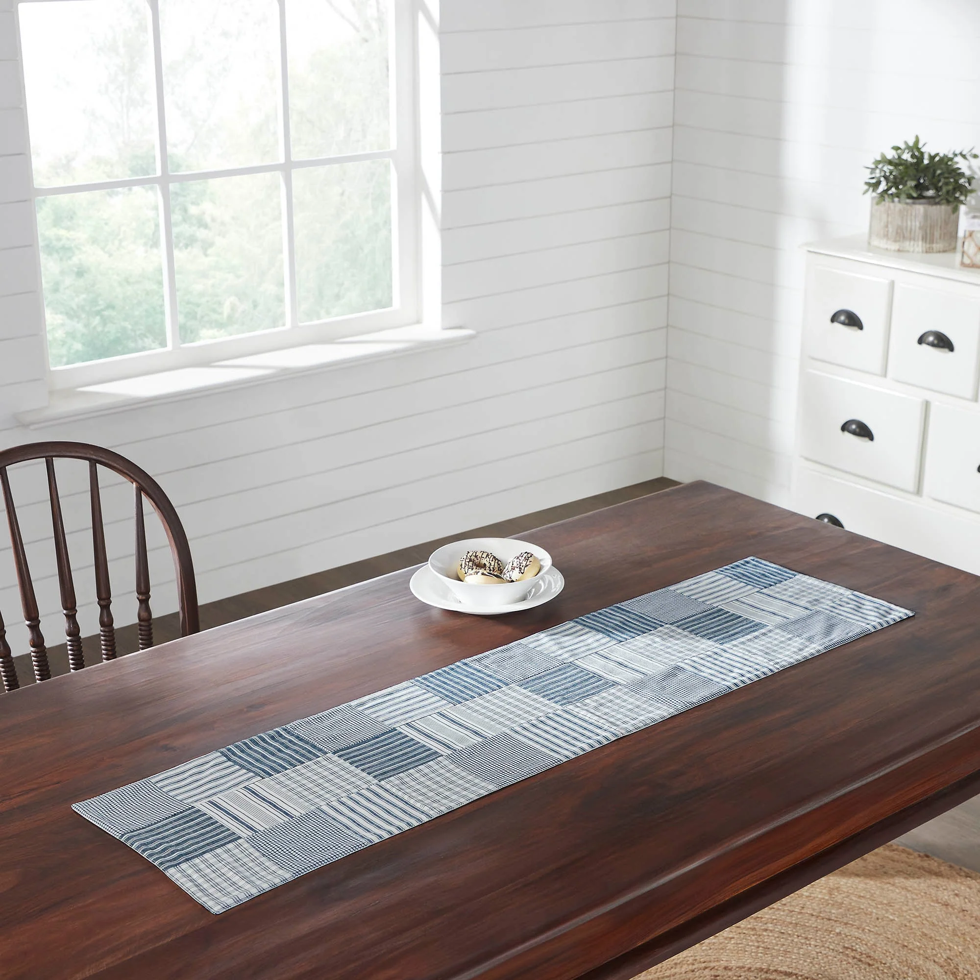 Farmstead Blue Quilted Table Runners - Image 3