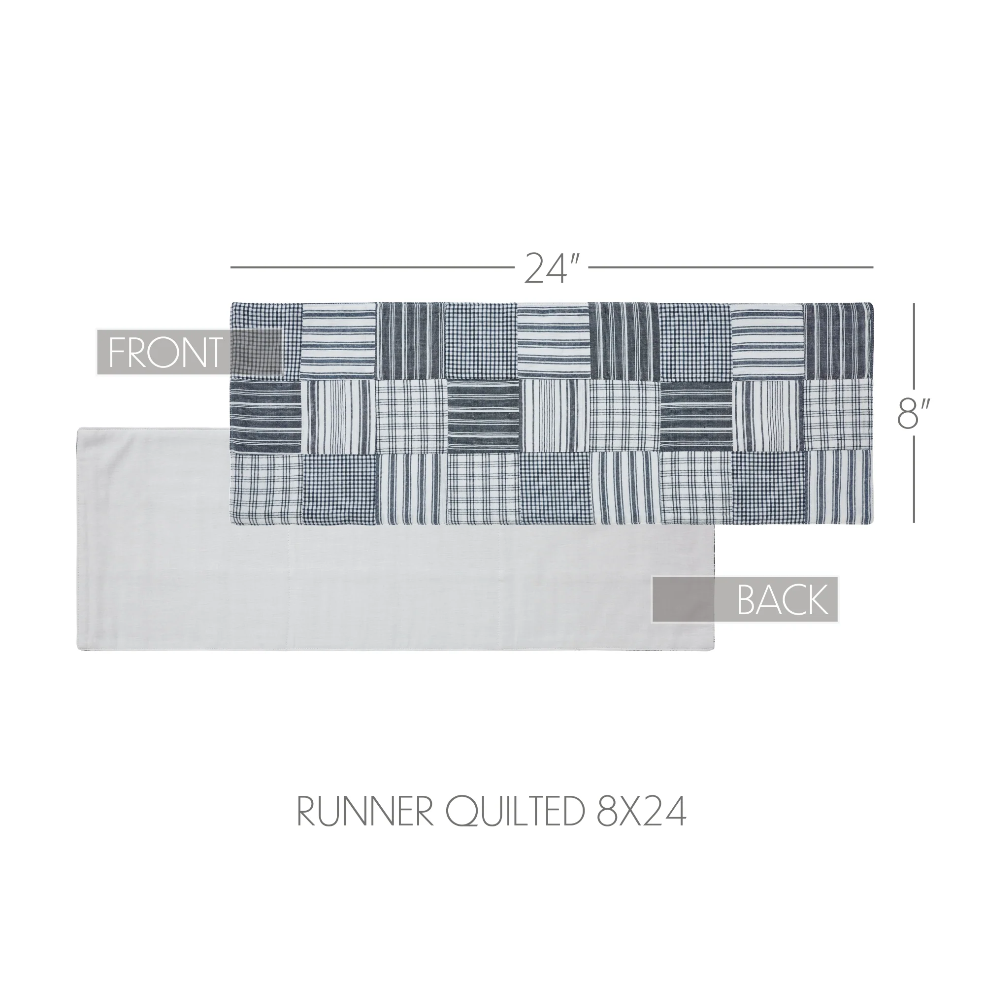 Farmstead Blue Quilted Table Runners - Image 7