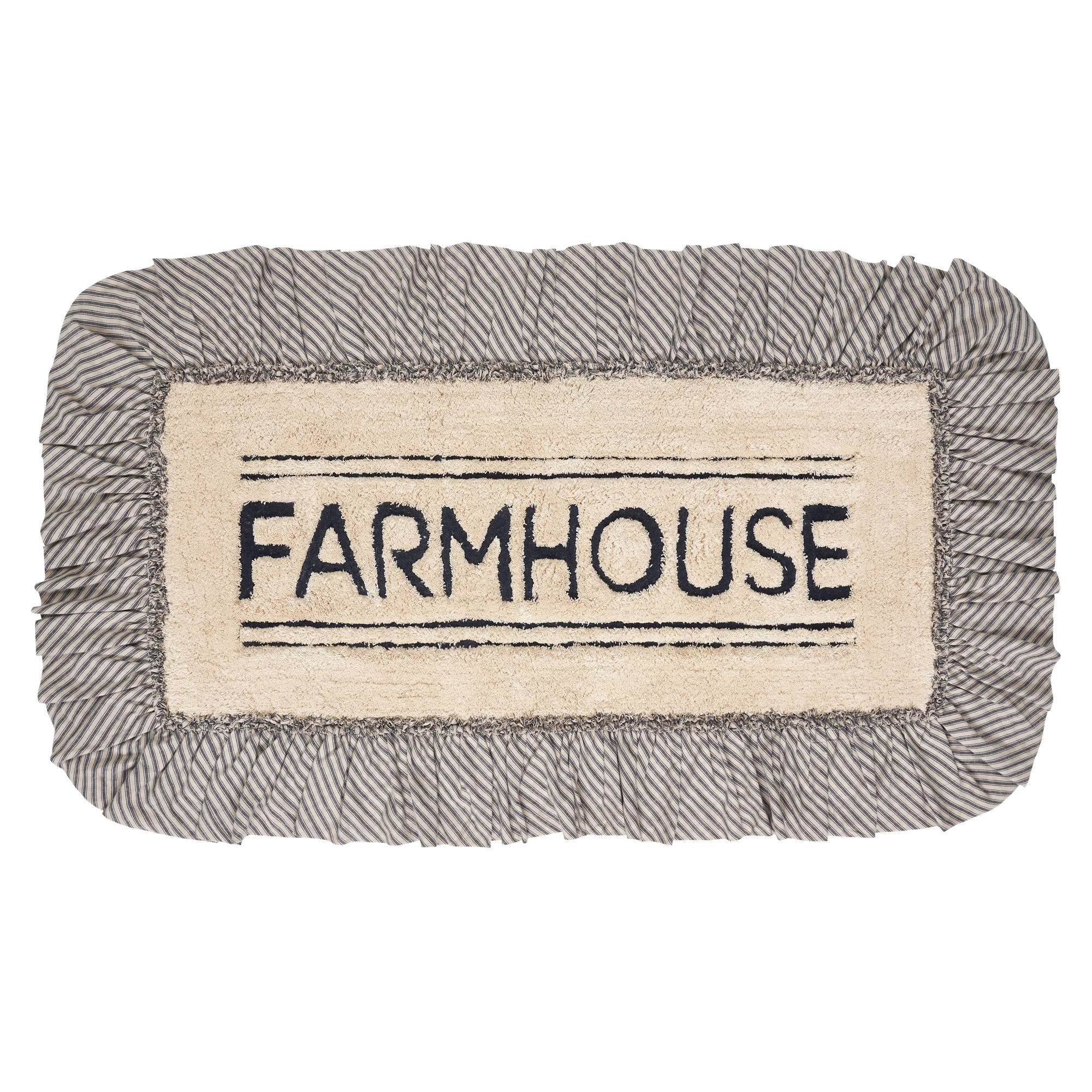 Farmstead Charcoal Bath Mat - Image 9