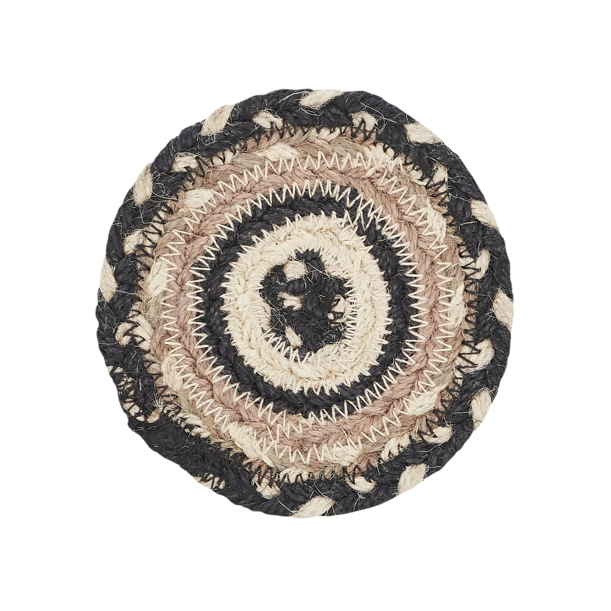 Farmstead Charcoal Braided Coasters - Image 2