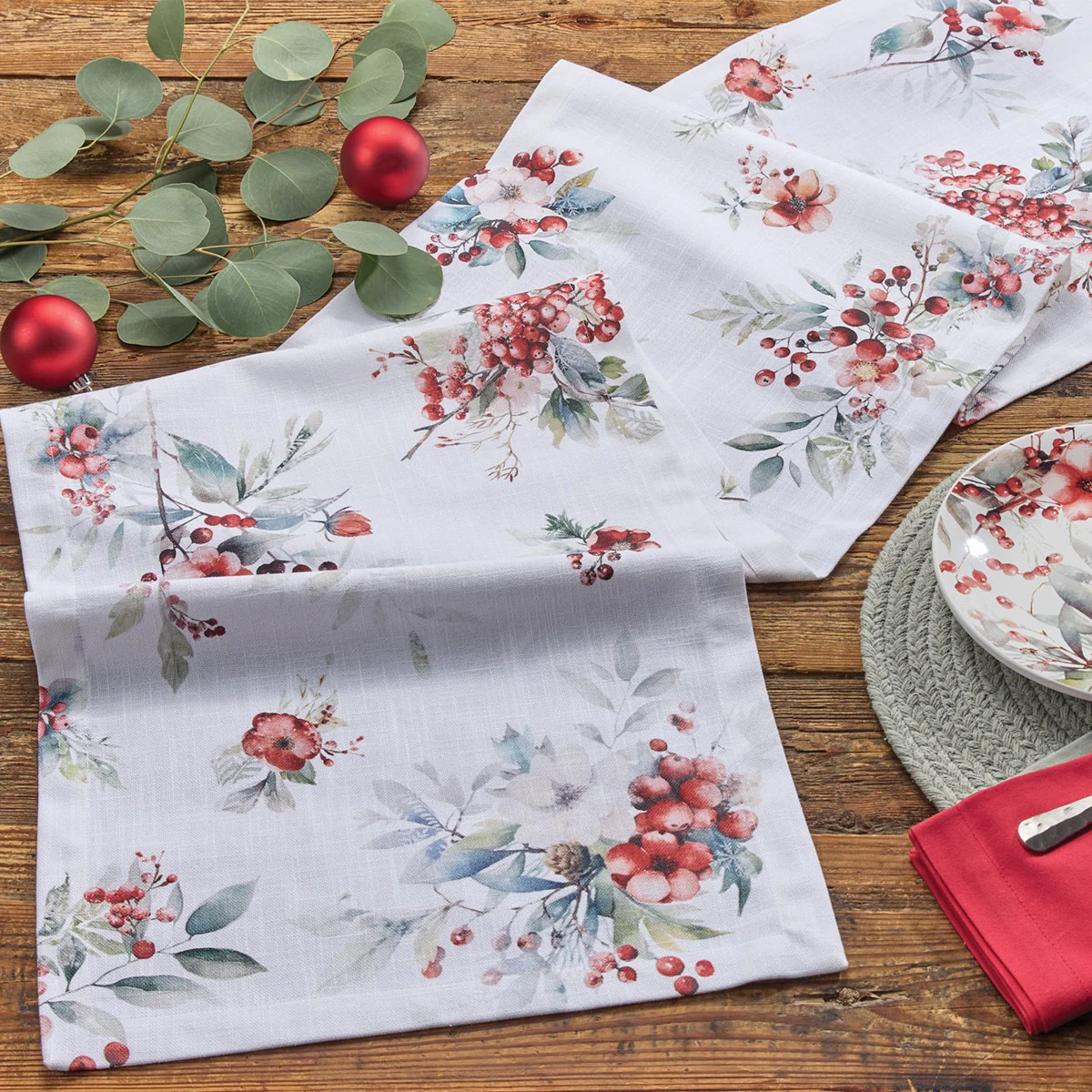 First Snow Table Runner 72"