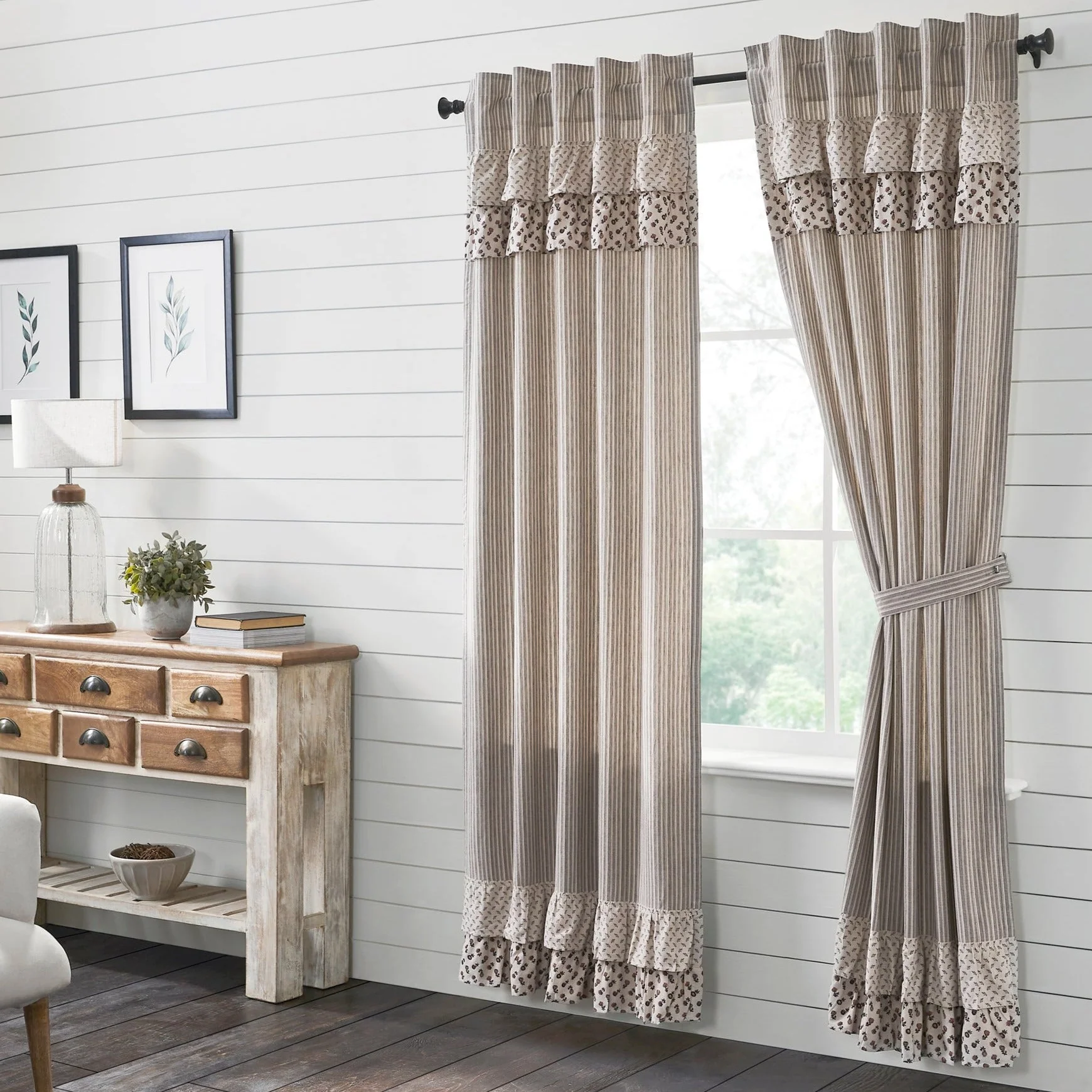 Fleurette Long Panel Curtains