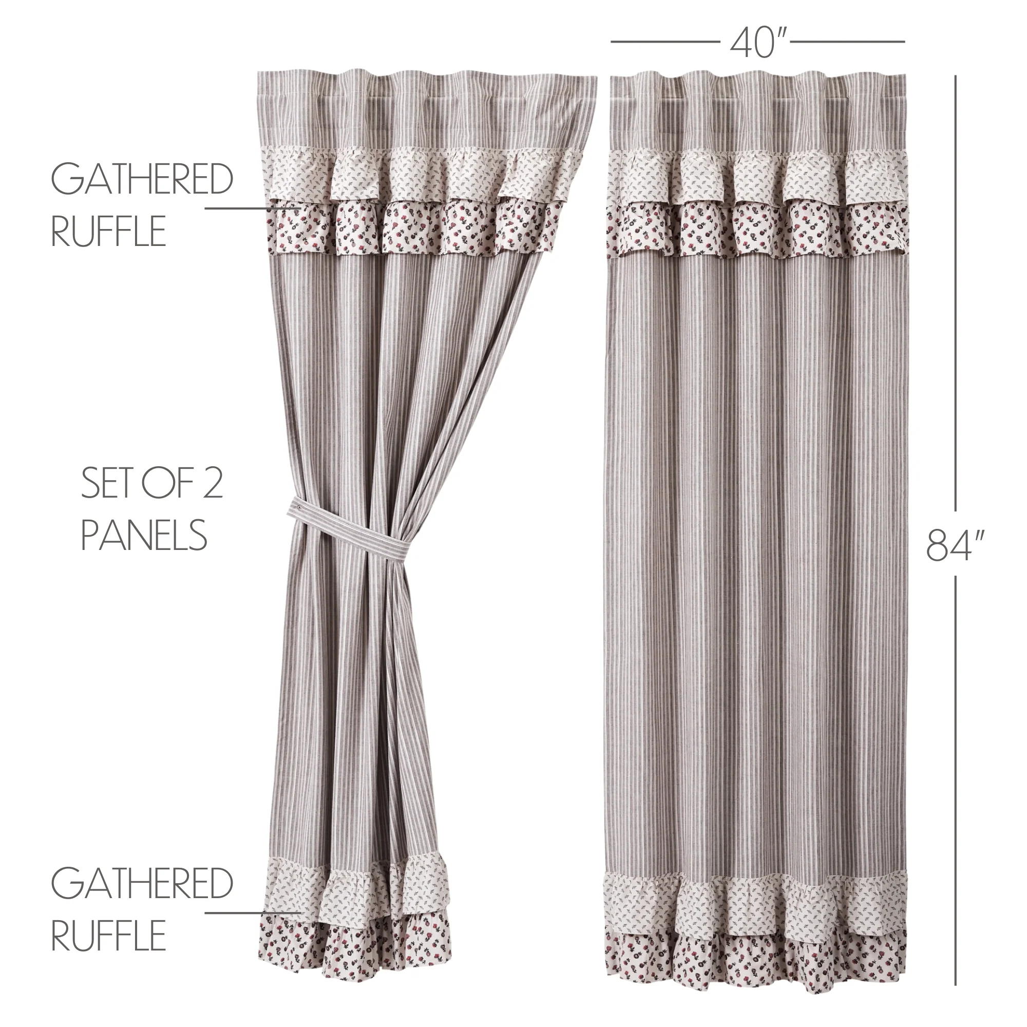 Fleurette Long Panel Curtains - Image 3