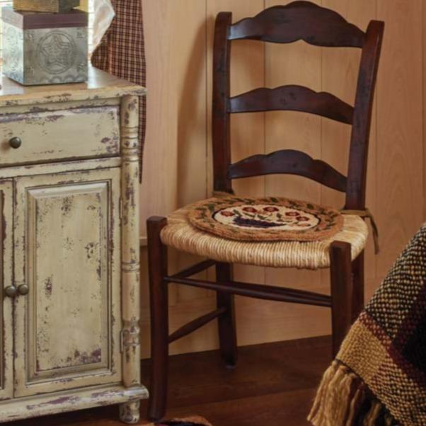 Flower Basket Hooked Chair Pad