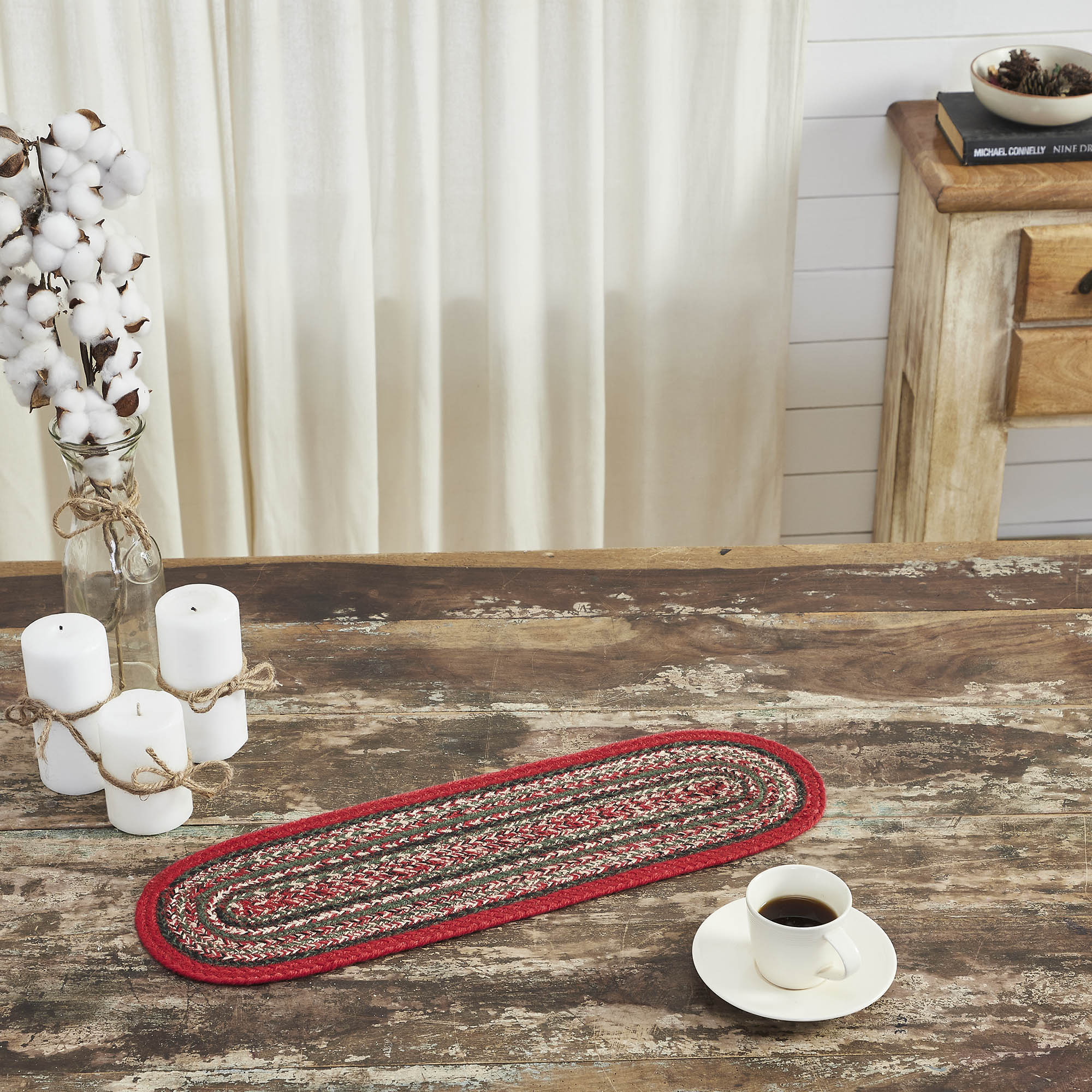 Red Forest Braided Table Runners - Image 3