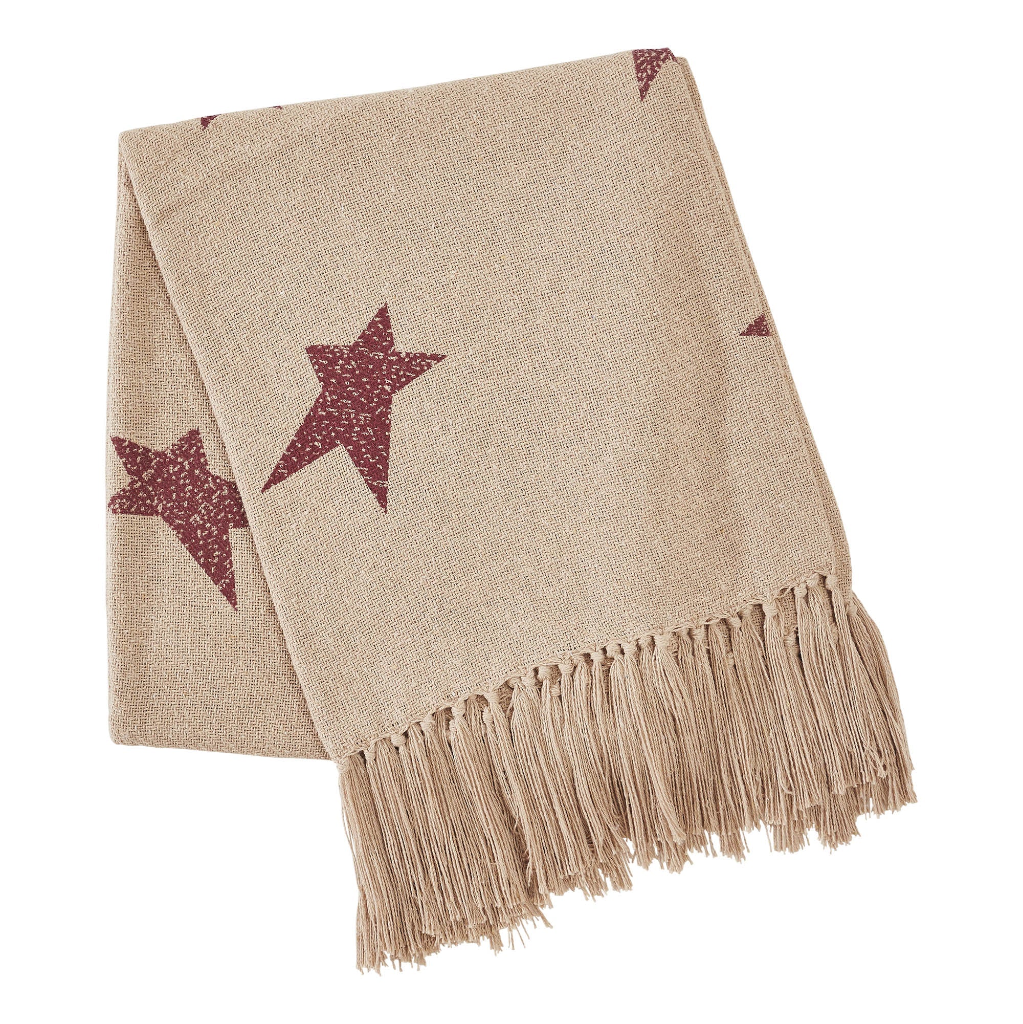Primitive Burgundy Star Throw - Image 4