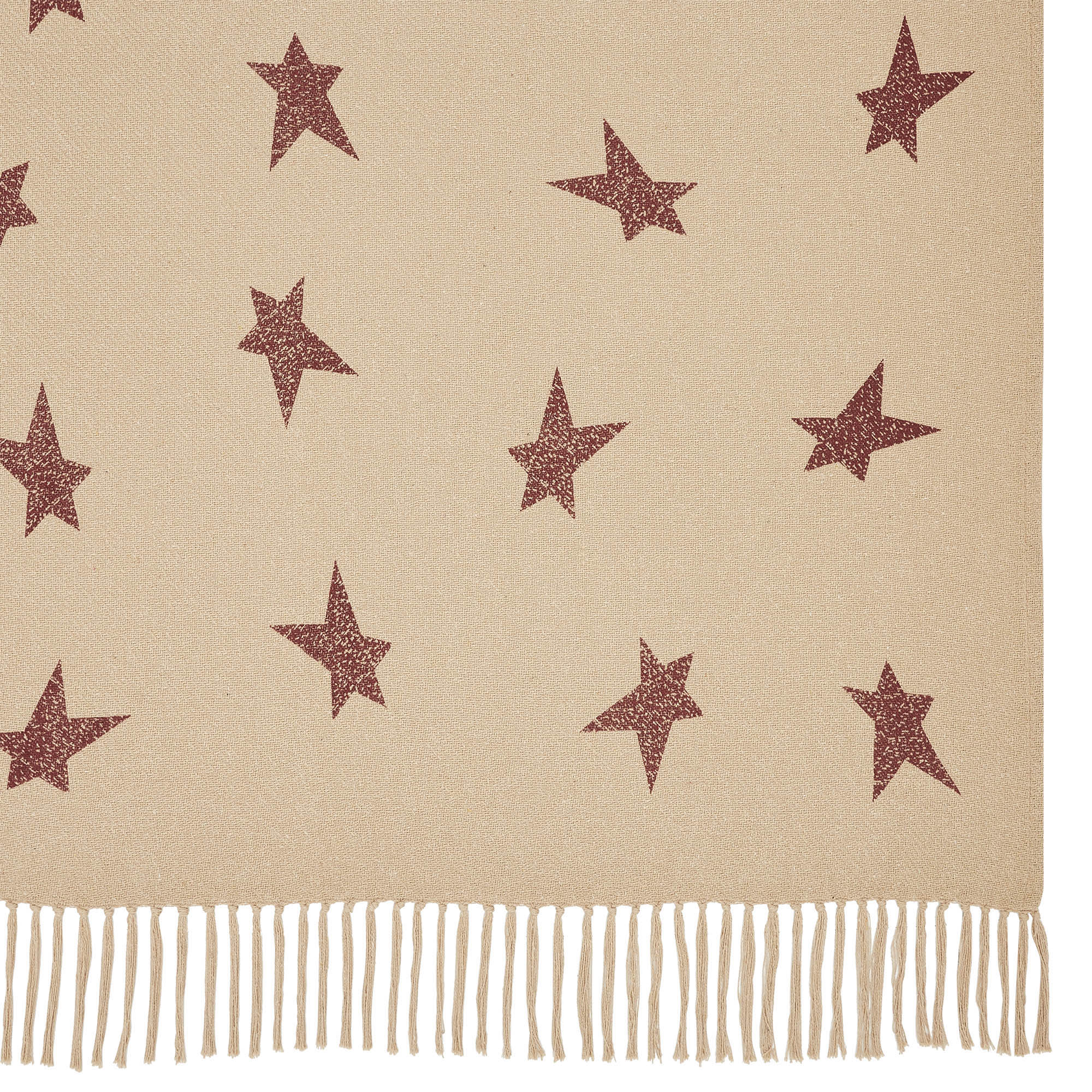Primitive Burgundy Star Throw - Image 7