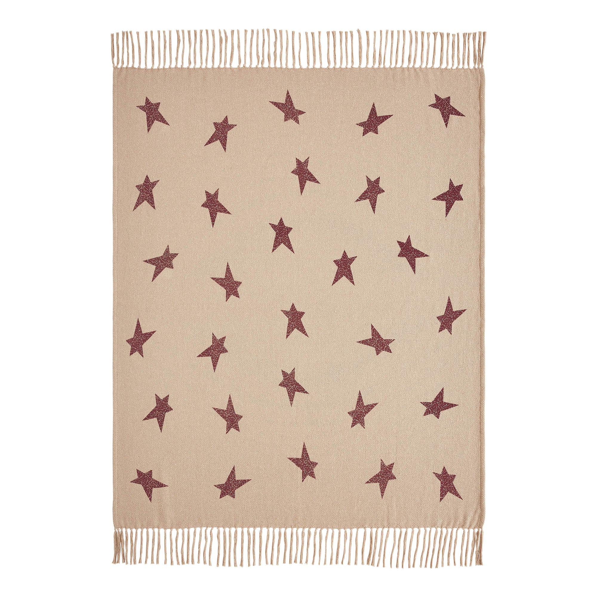 Primitive Burgundy Star Throw - Image 8
