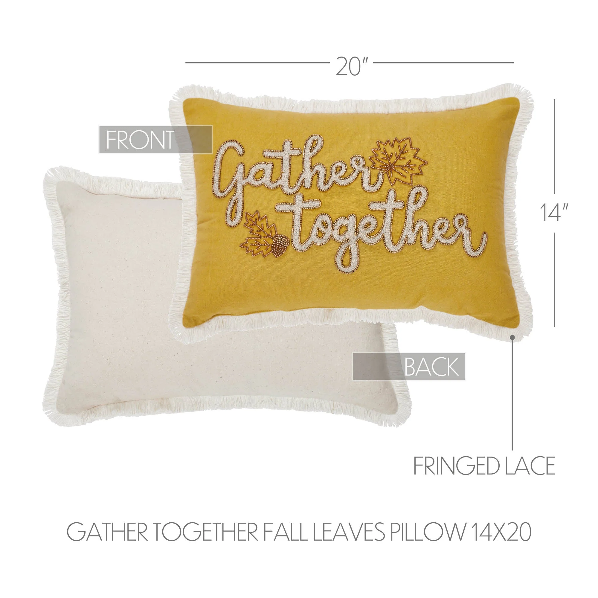 Gather Together Fall Leaves Pillow - Image 3