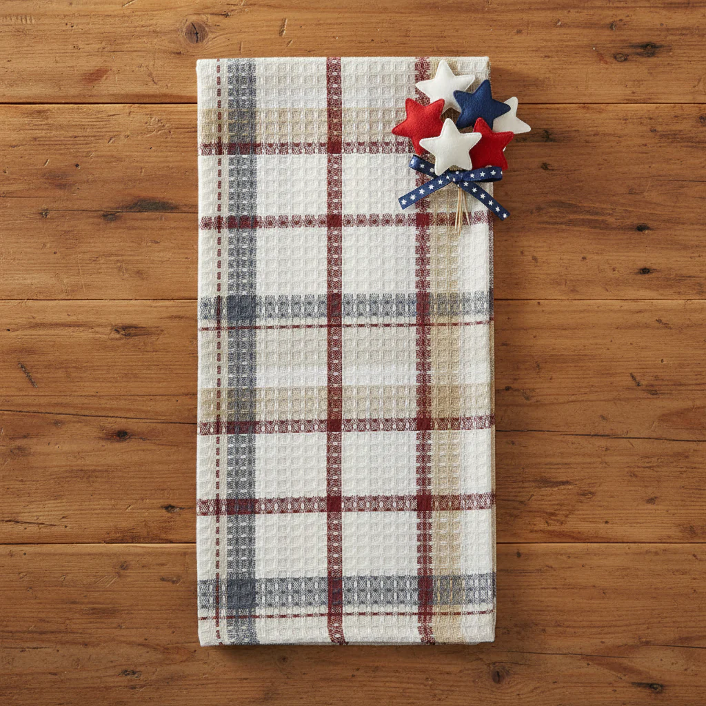Barnwood Waffle Dishtowel