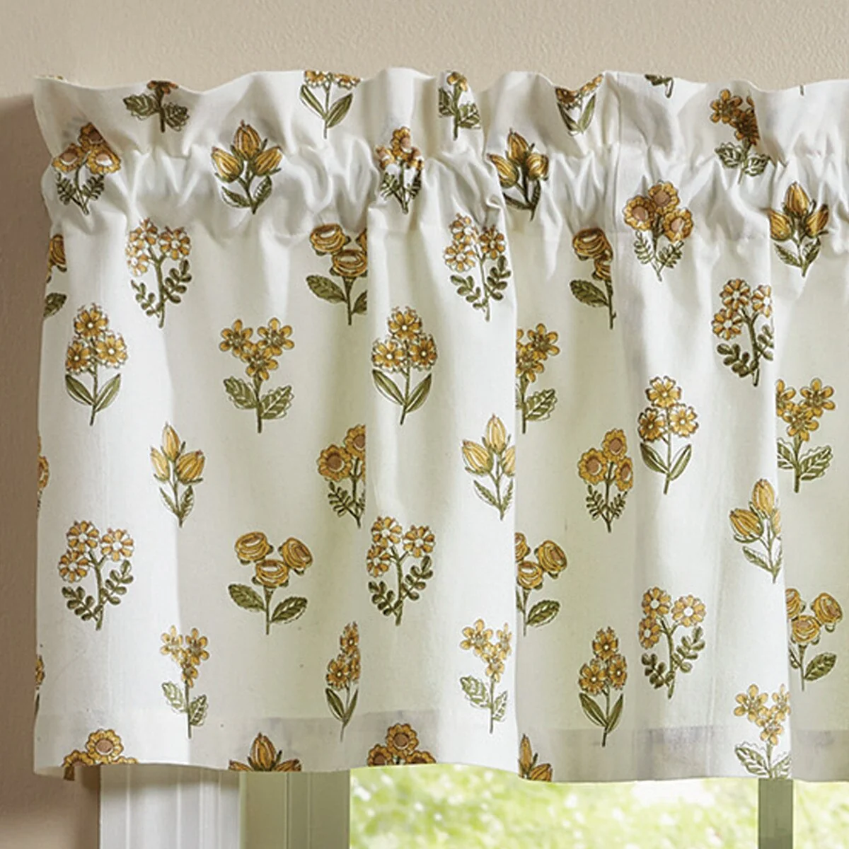 Golden Flowers Valance - Image 2