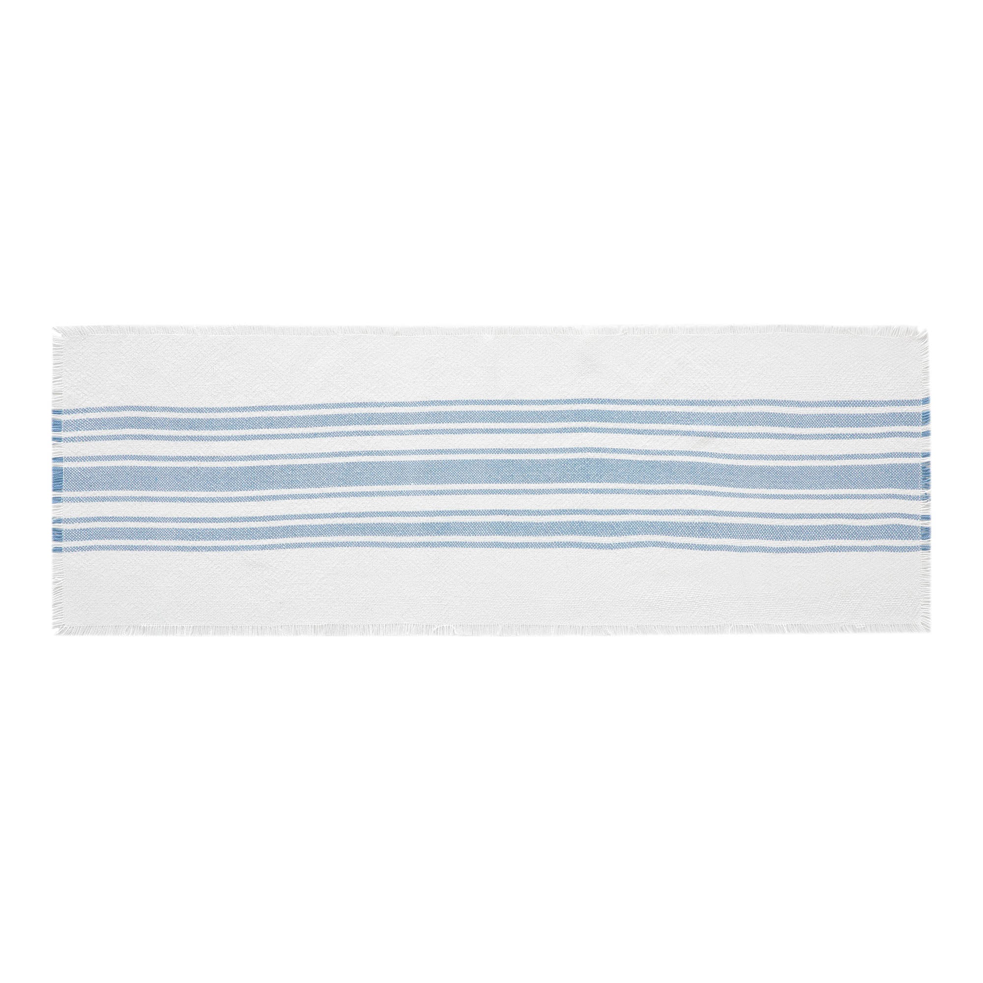 Grain Sack Stripe Blue Table Runners - Image 6