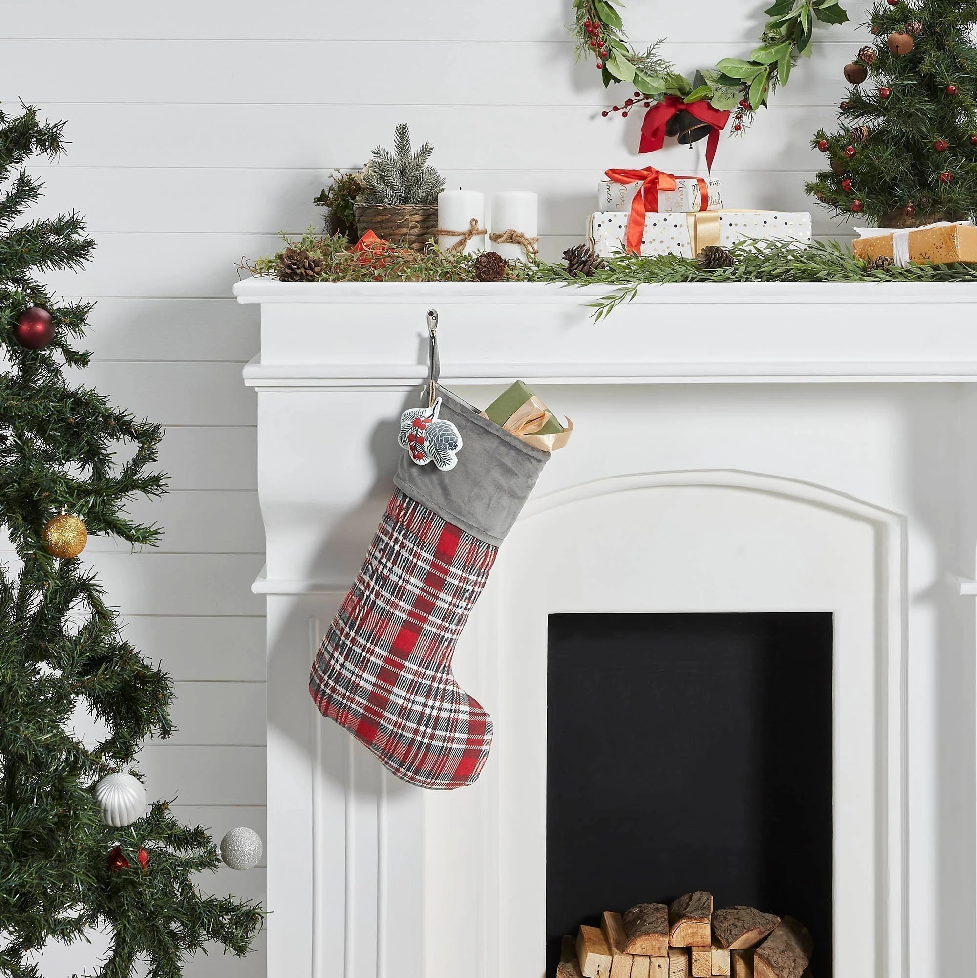 Greland Plaid Stocking