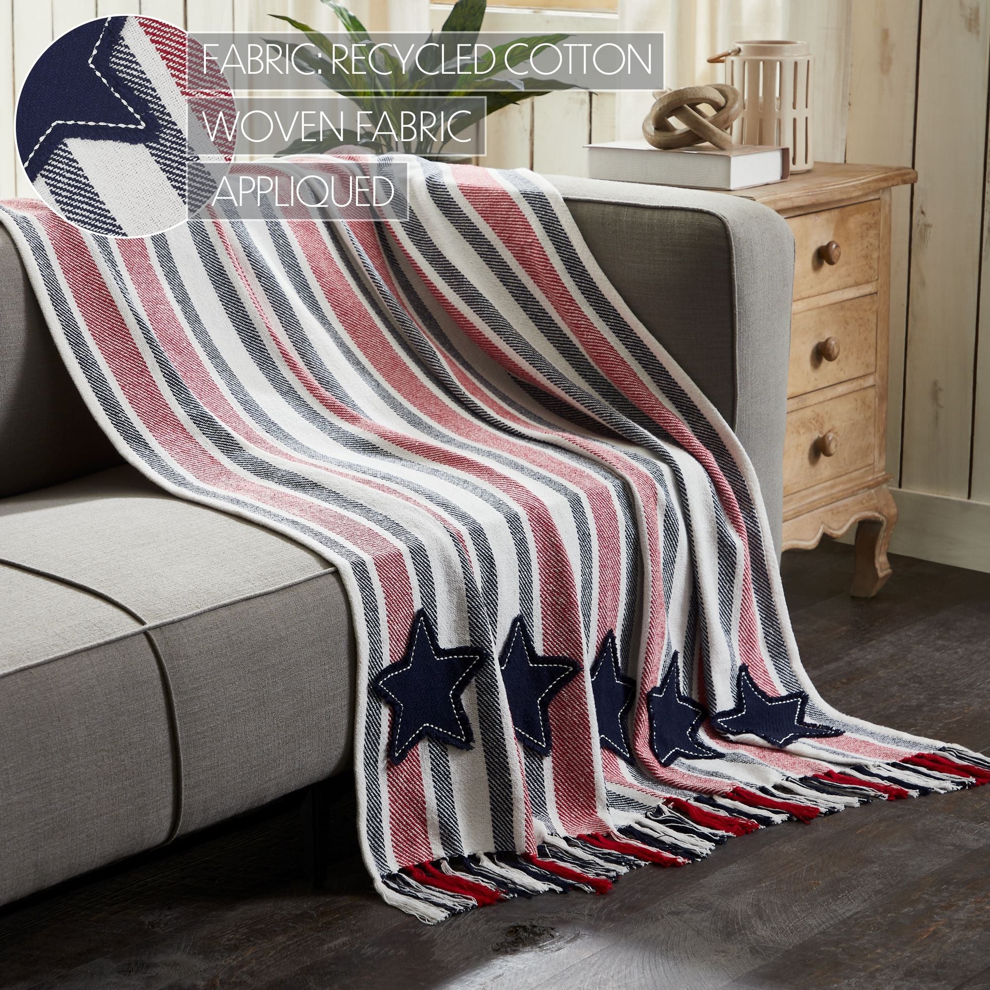 Americana Stars Woven Throw - Image 3