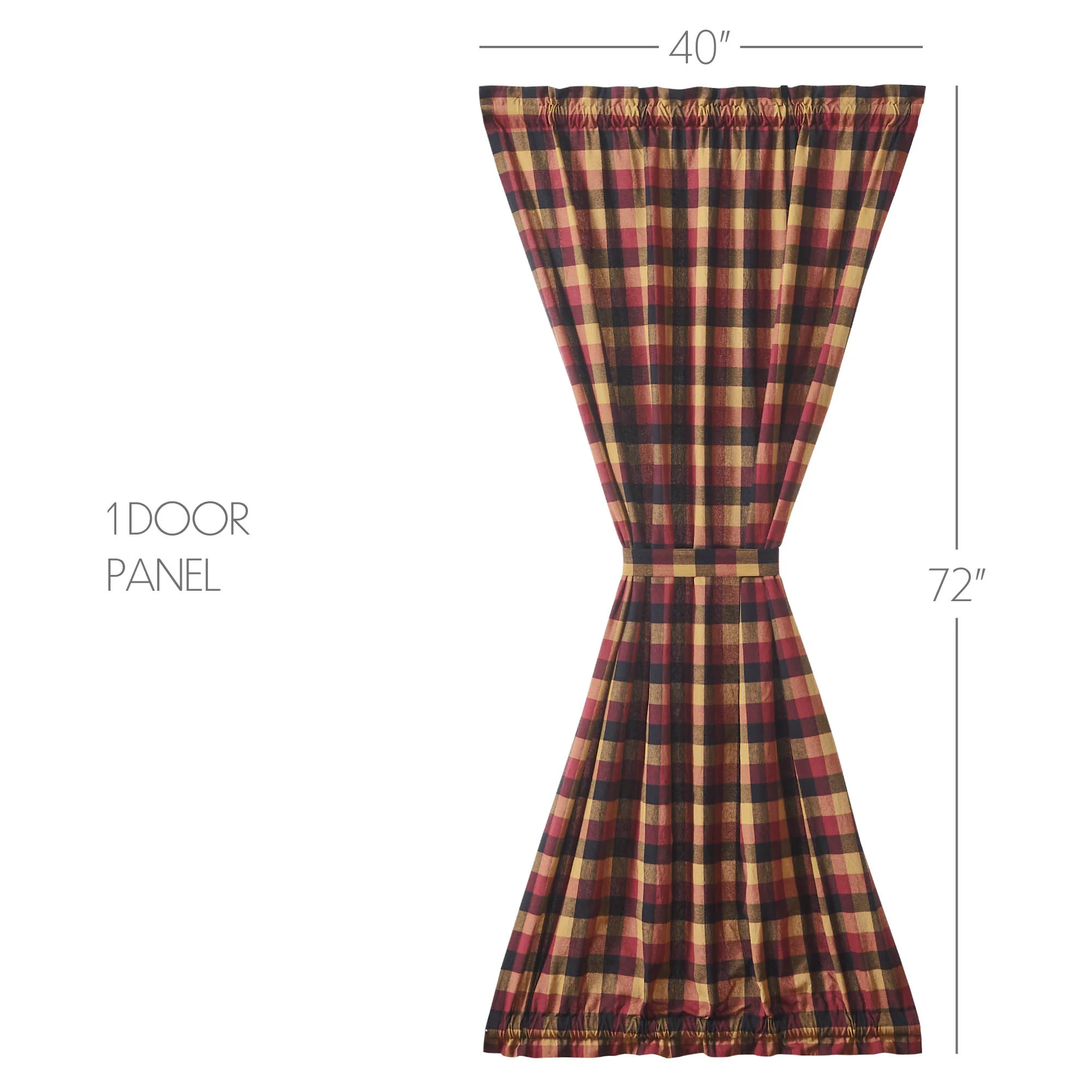Heirloom Farm Door Panel Curtain - Image 3