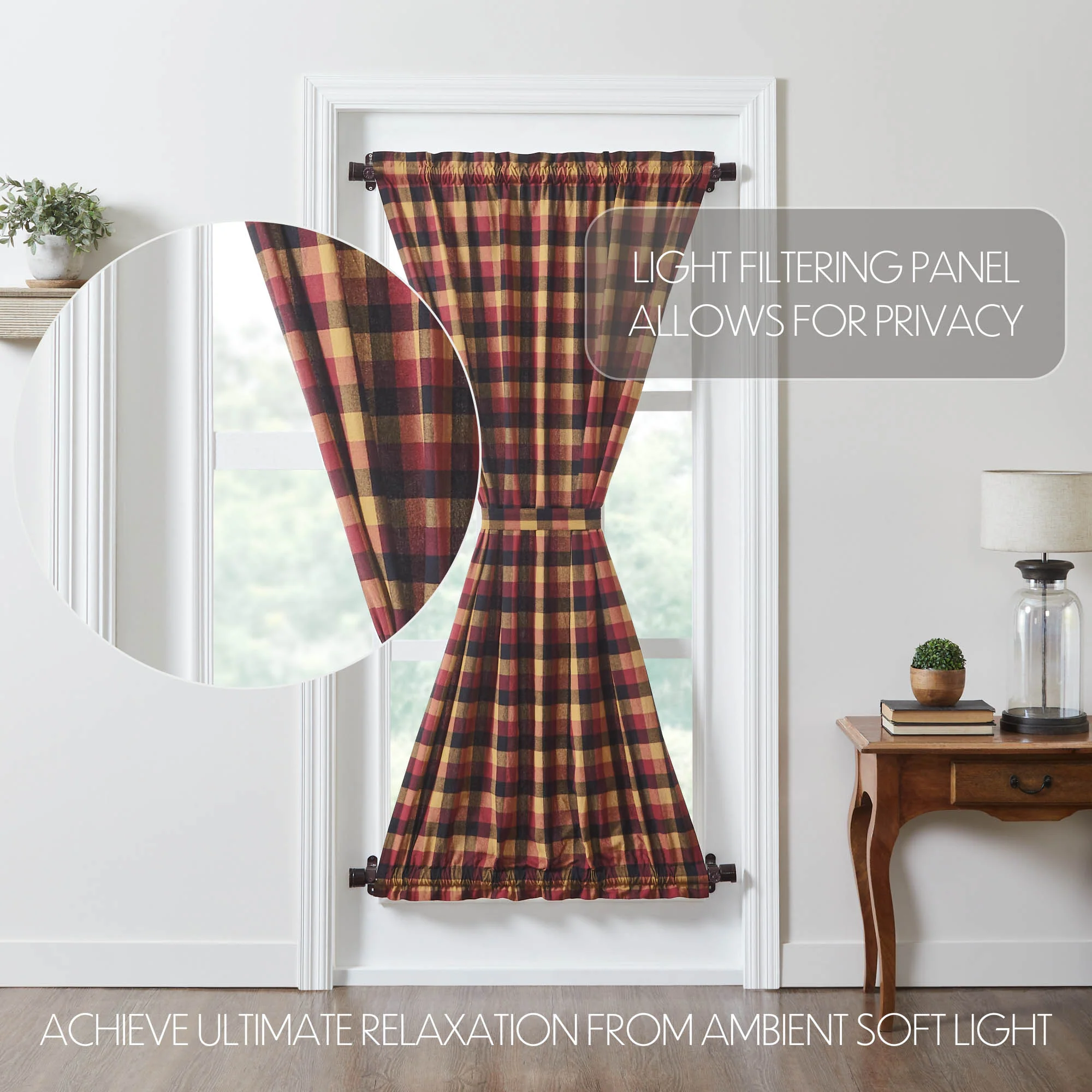 Heirloom Farm Door Panel Curtain - Image 4