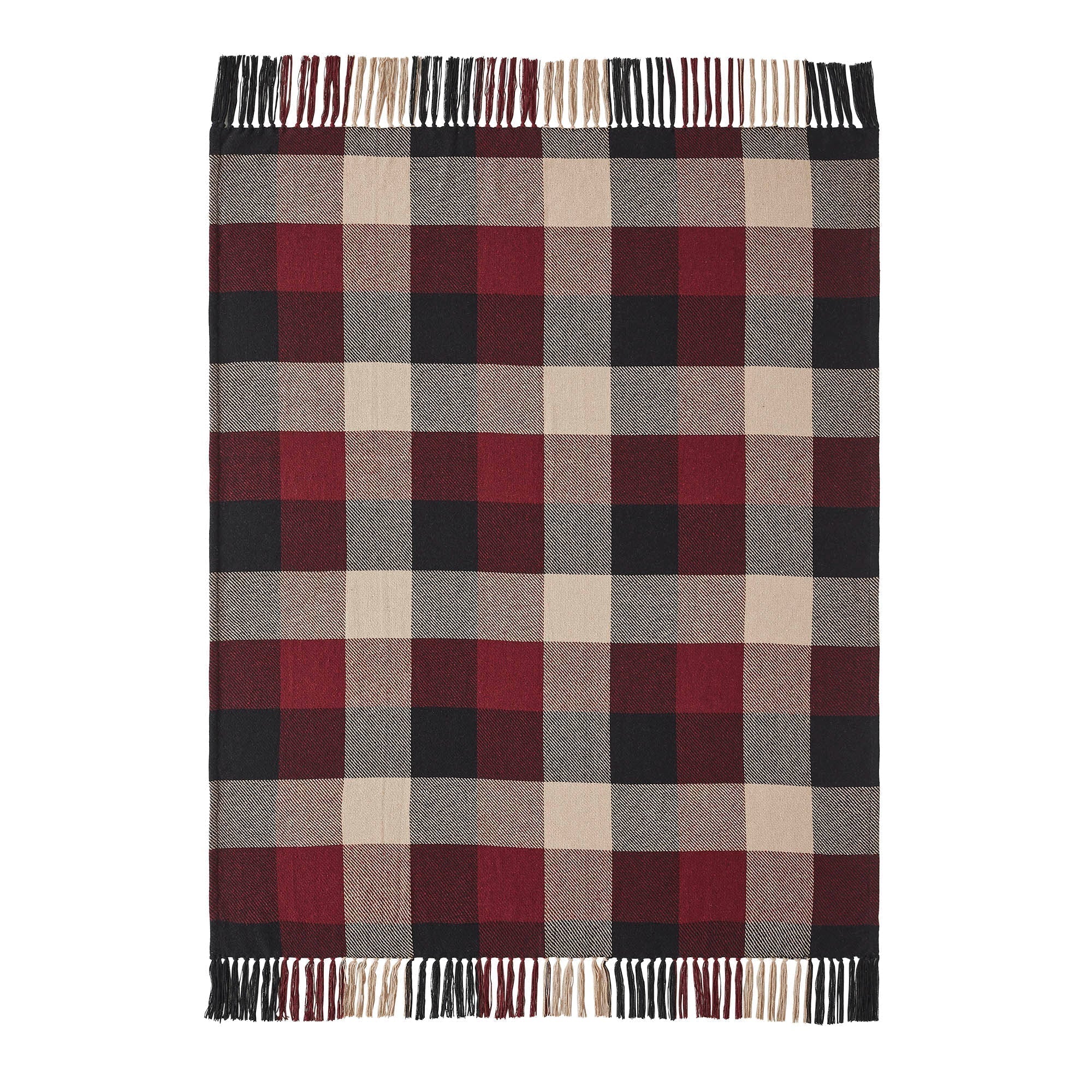 Heirloom Farm Primitive Check Woven Throw - Image 3