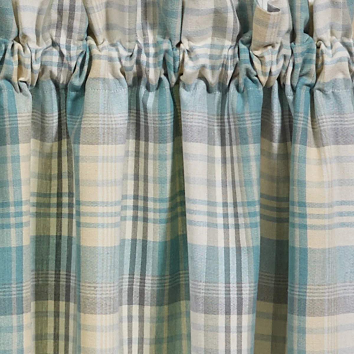 Water Blue Plaid Valance - Image 4