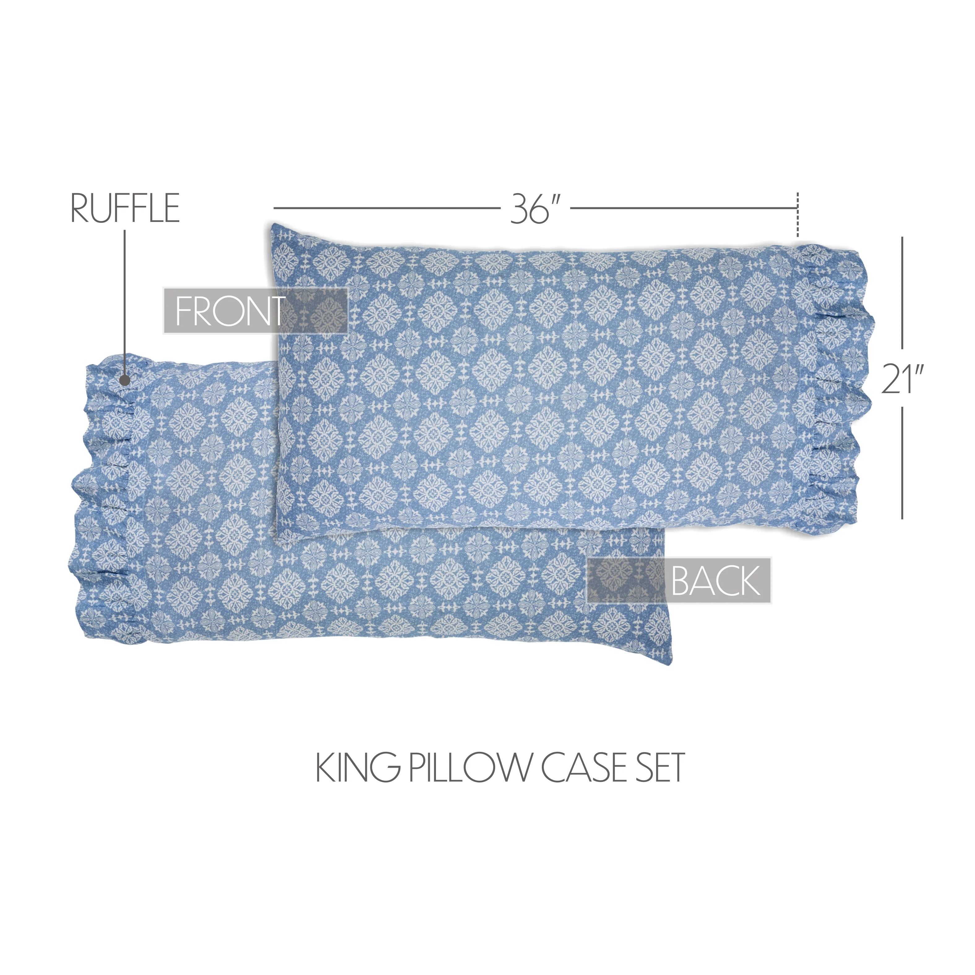 Jillian Ruffled Pillow Cases - Image 4