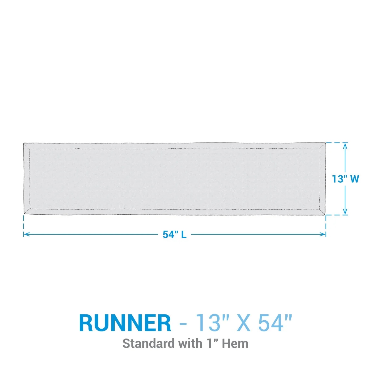 Water Blue Plaid Table Runners - Image 7