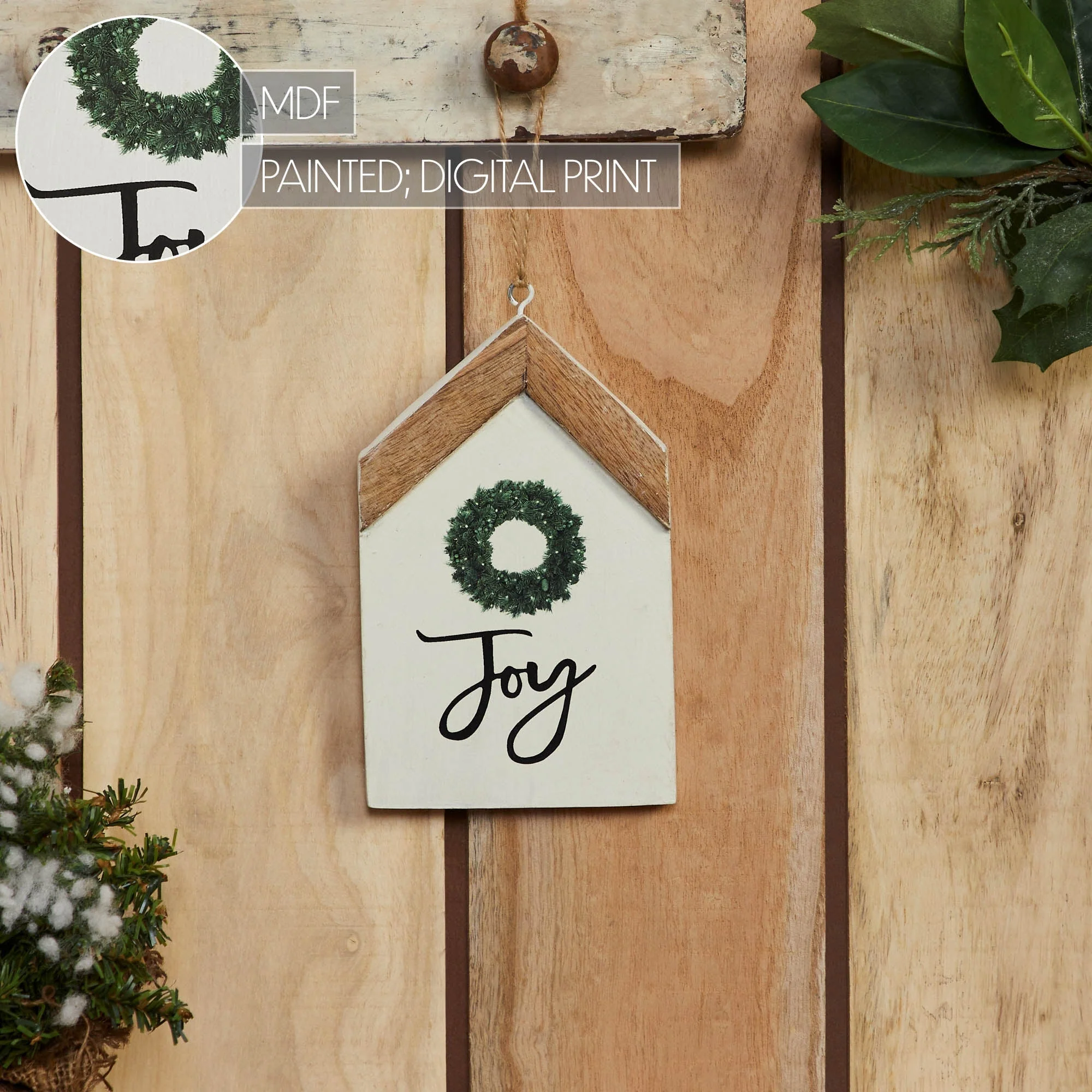 Joy Wreath Hanging Ornament - Image 6