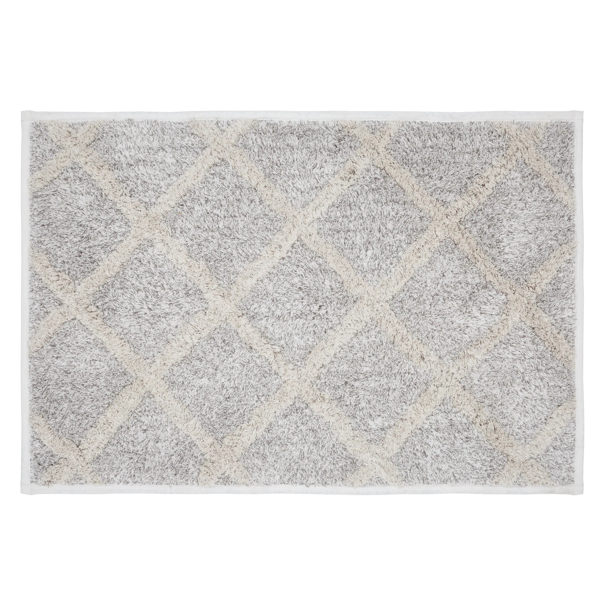 Lattice Oatmeal Bath Mat - Image 10