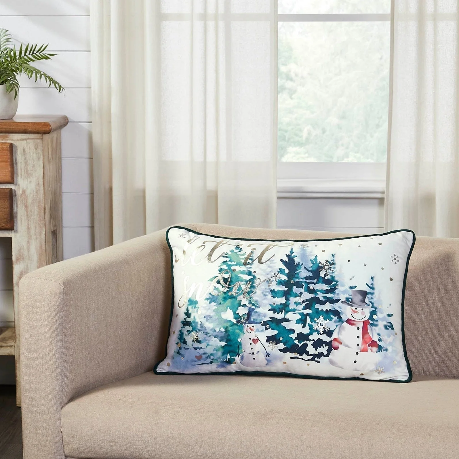 Let It Snow Pillow - Image 2