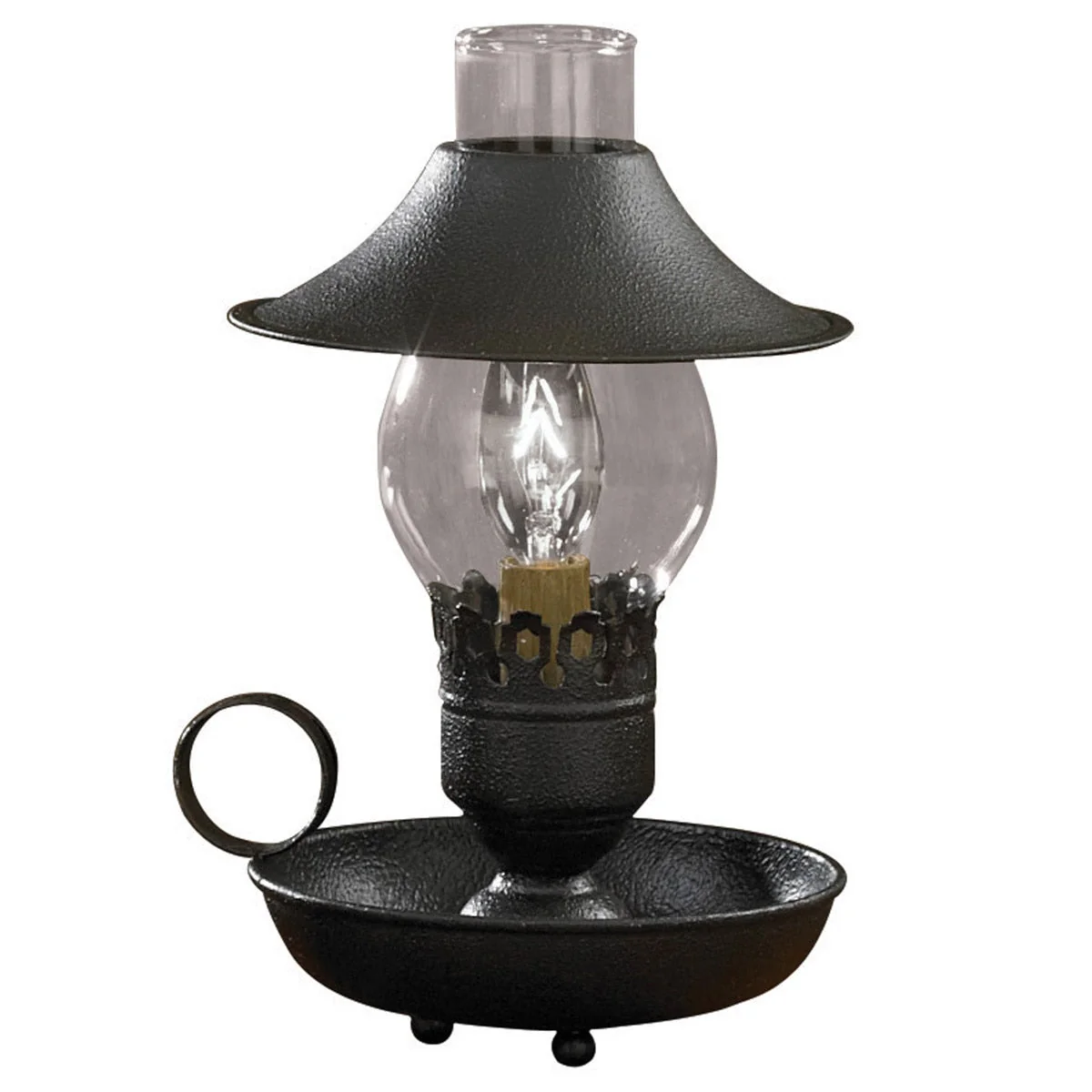 Madison Primitive Iron Lamp - Black - Image 2