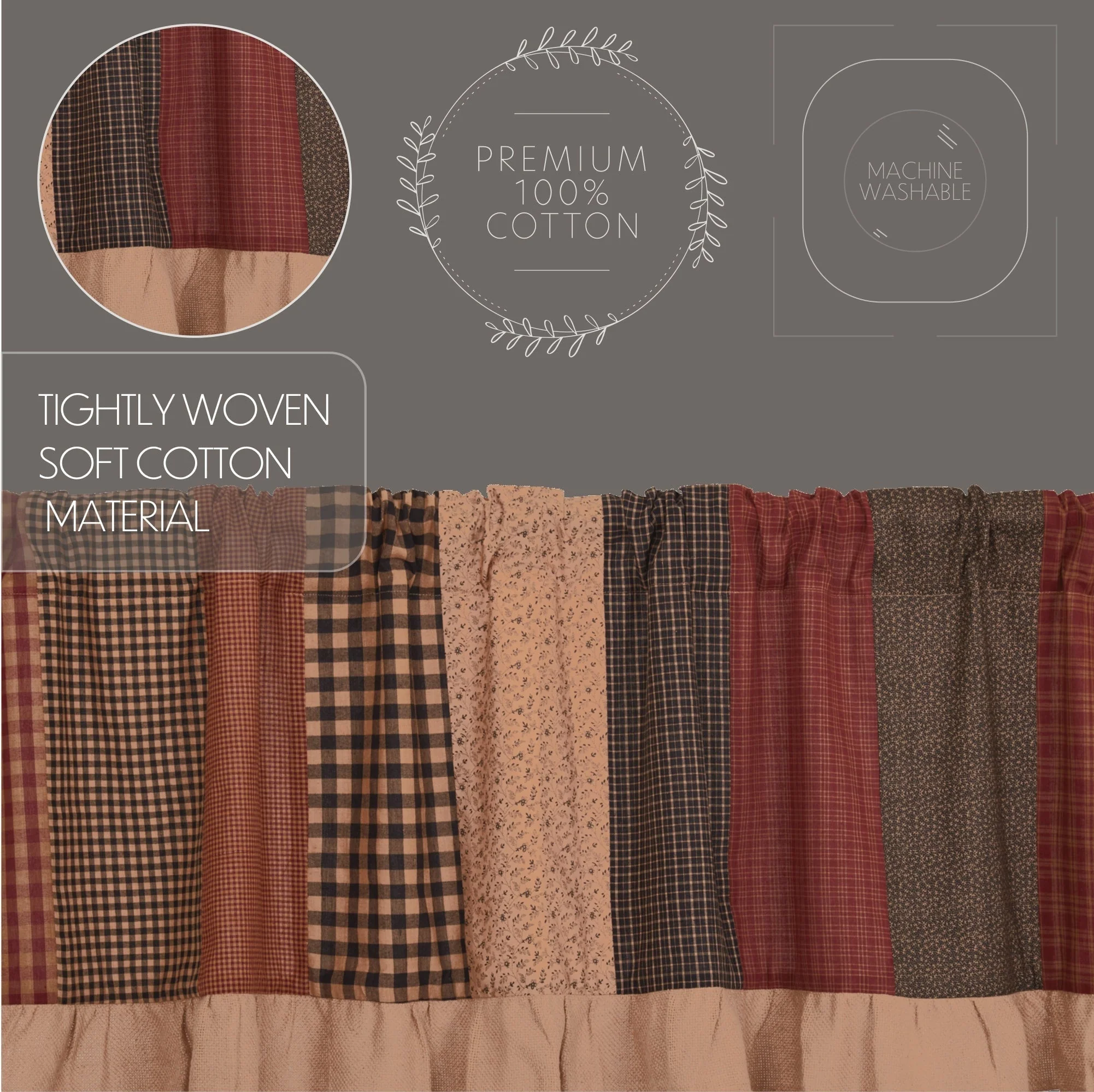 Mayzie Patchwork Valance - Image 5