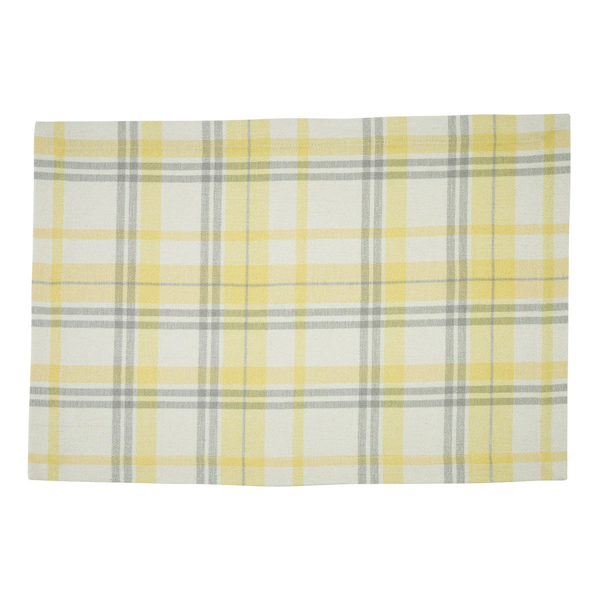 Buttercup Plaid Cotton Placemats Set of 4 - Image 3