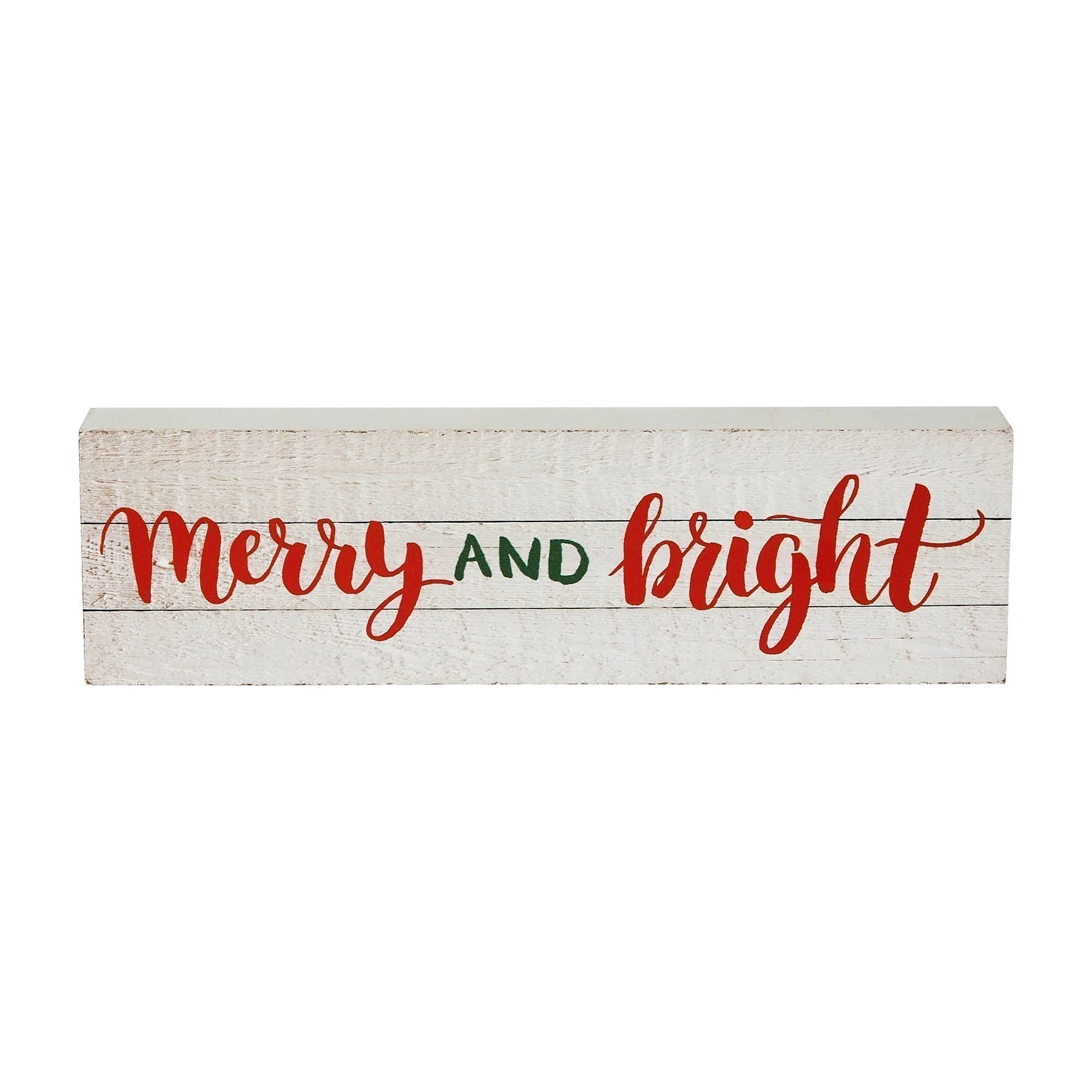 Merry and Bright Block Sign - Image 2