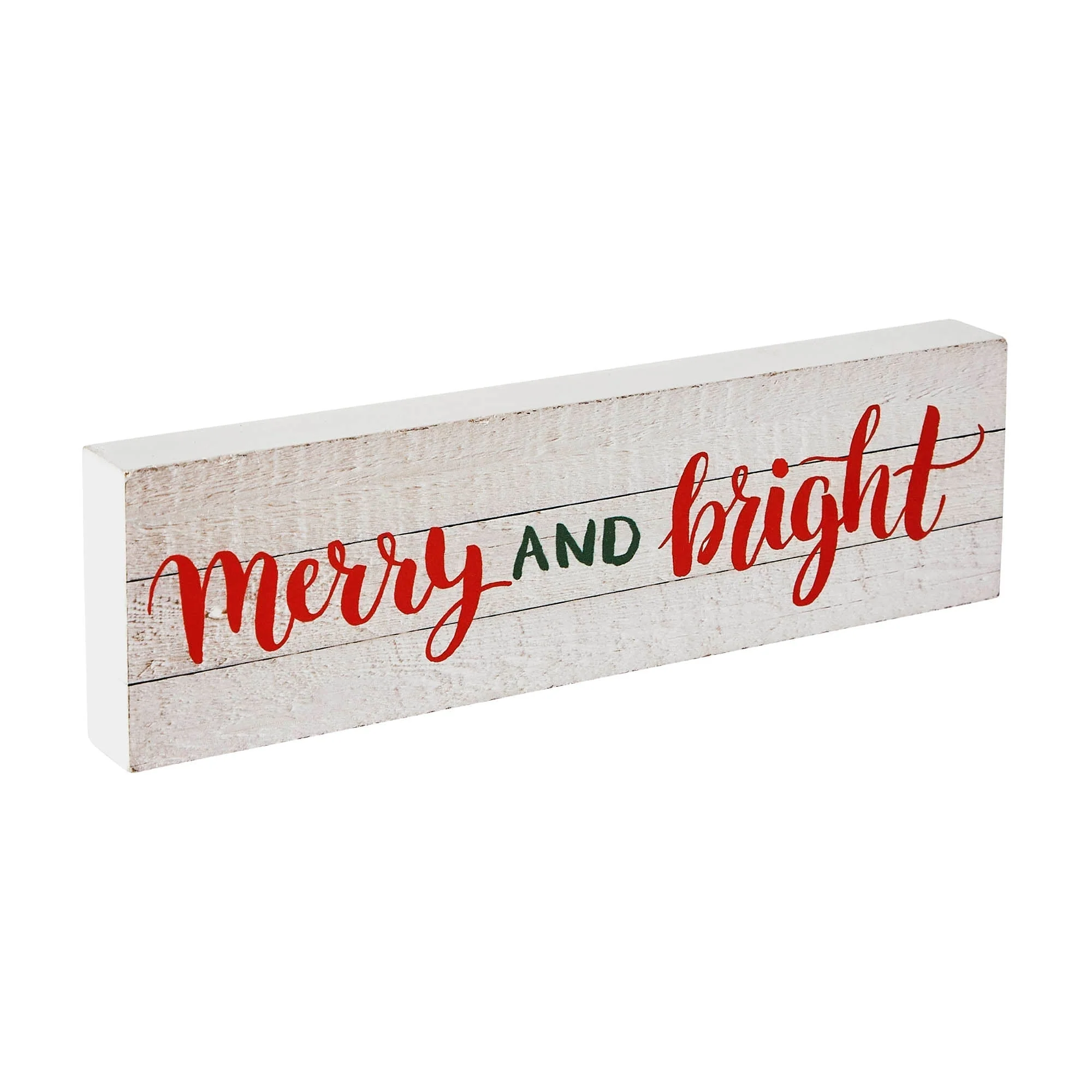 Merry and Bright Block Sign - Image 4