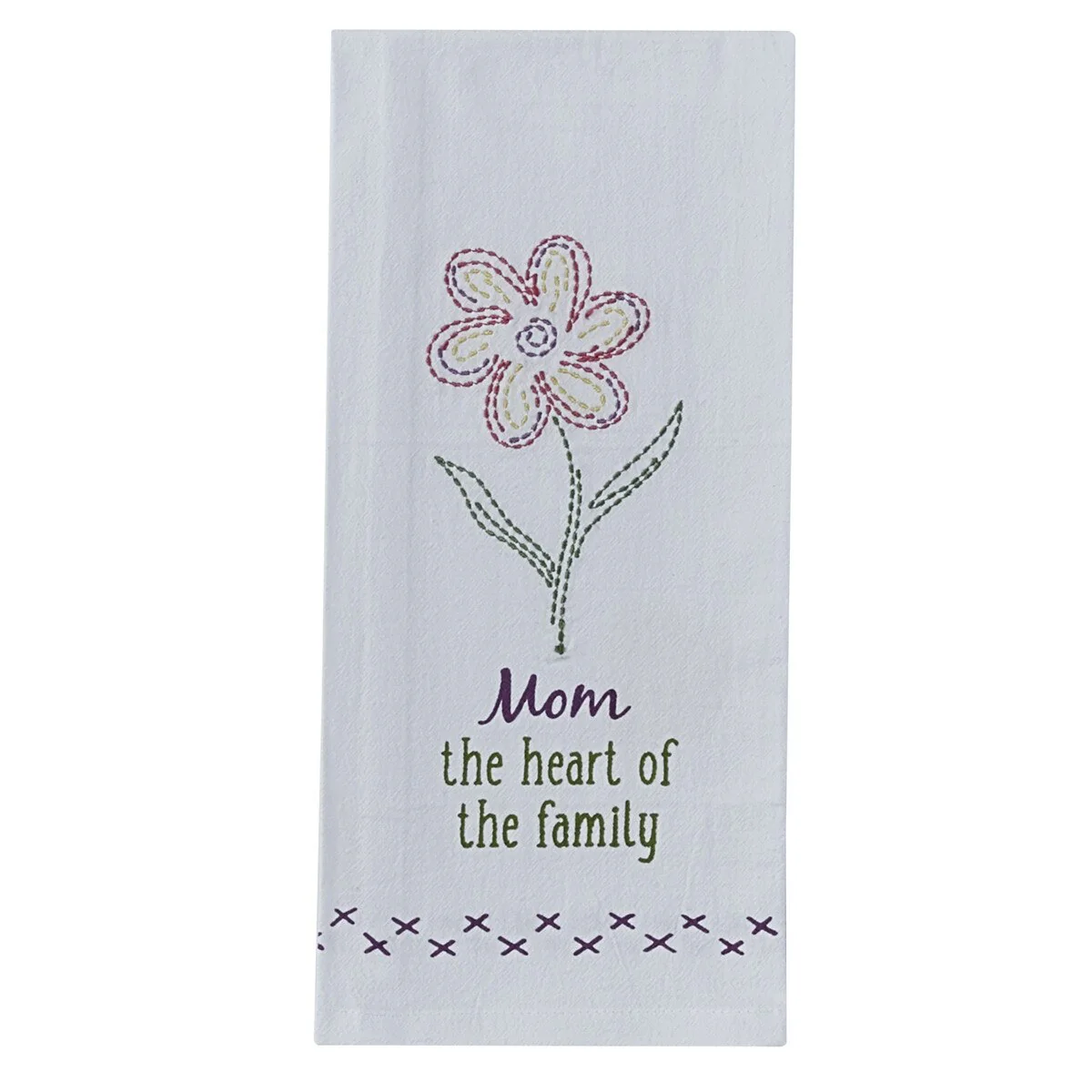 Mom Heart Of The Family Dishtowel - Image 2