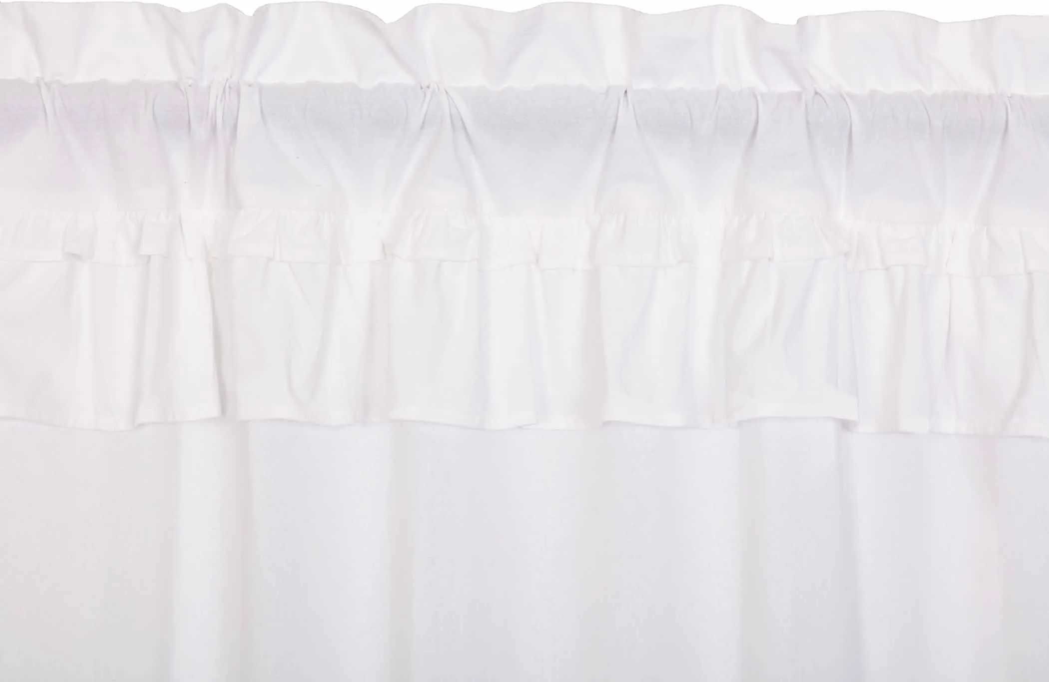 Muslin Ruffled Bleached White Ruffled Tiers - Image 4