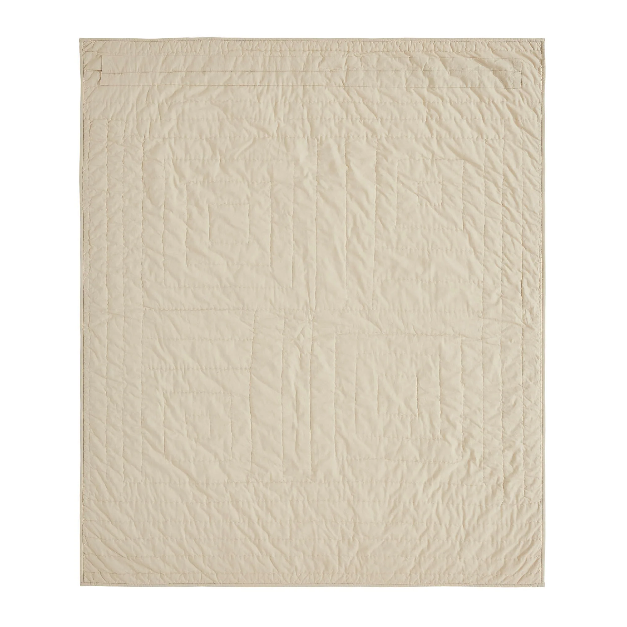 My Country Navy & Khaki Quilted Throw - Image 5