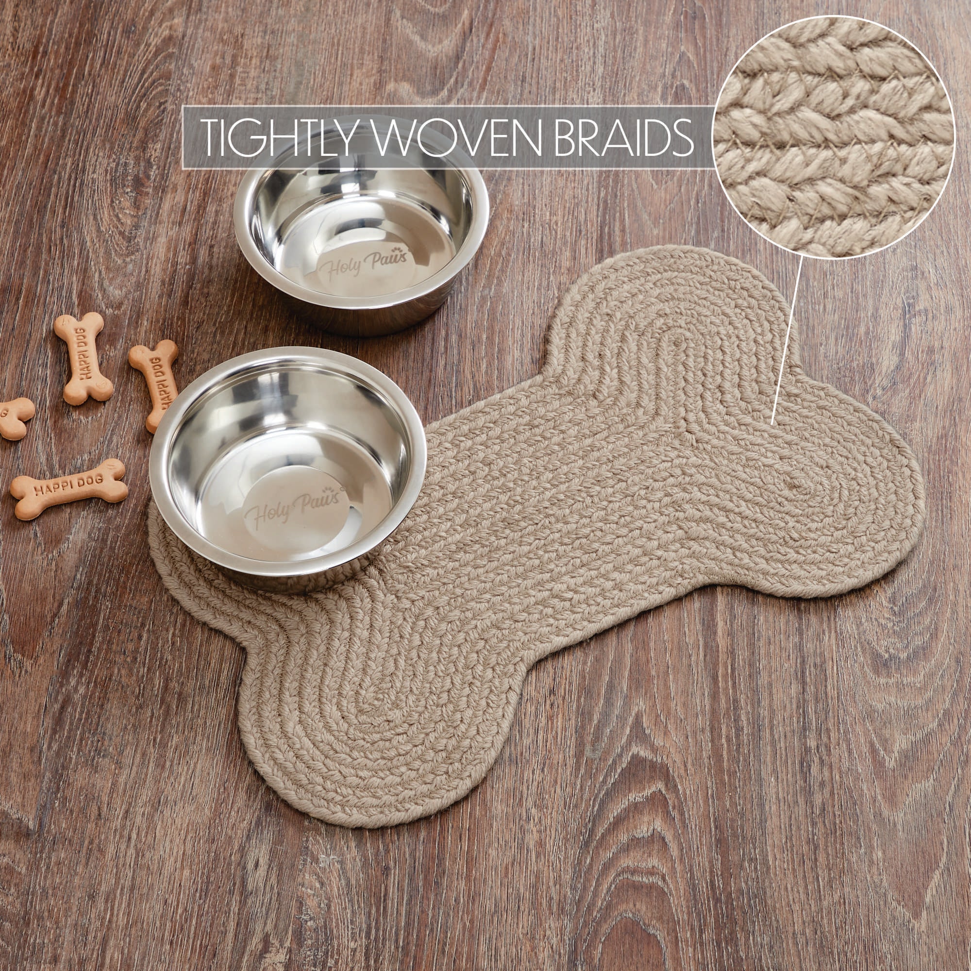 Natural Dog Bone Braided Rug - Image 3
