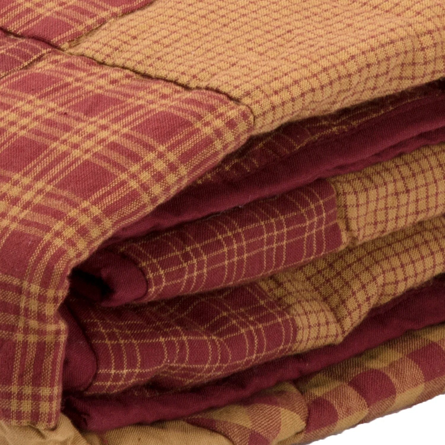 Bedford Burgundy Star Quilted Throw - Image 6