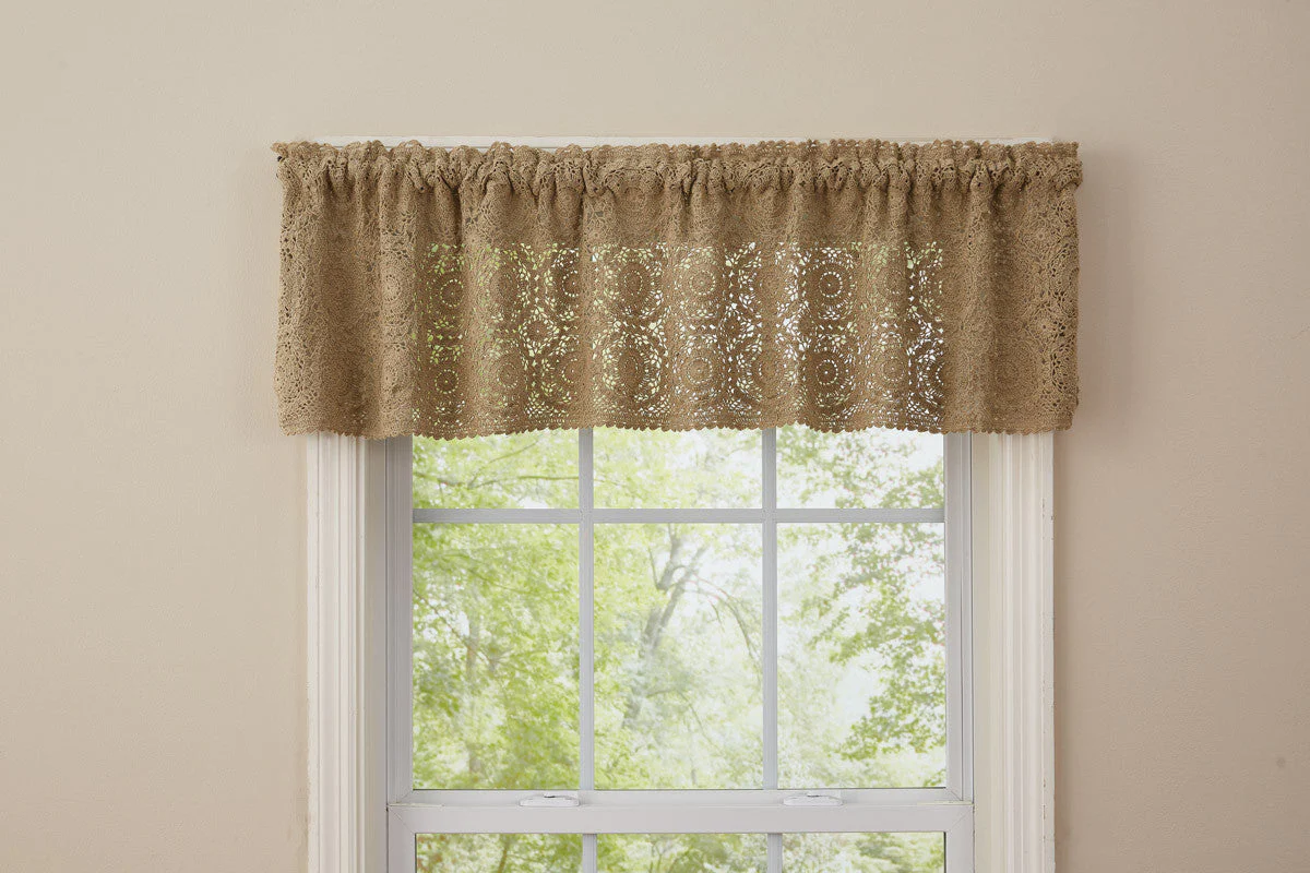 Oatmeal Lace Valance