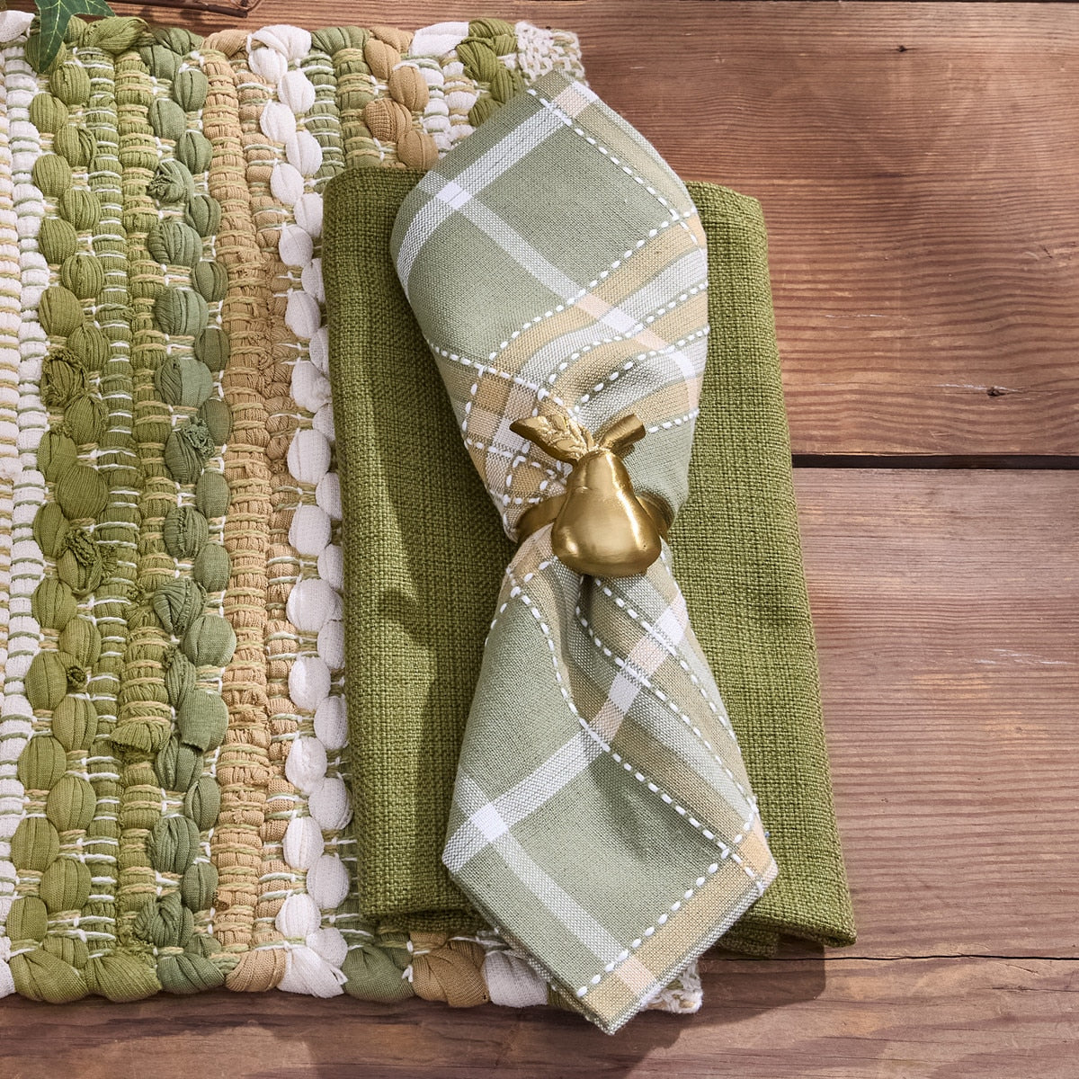 Pear Grove Plaid Napkins
