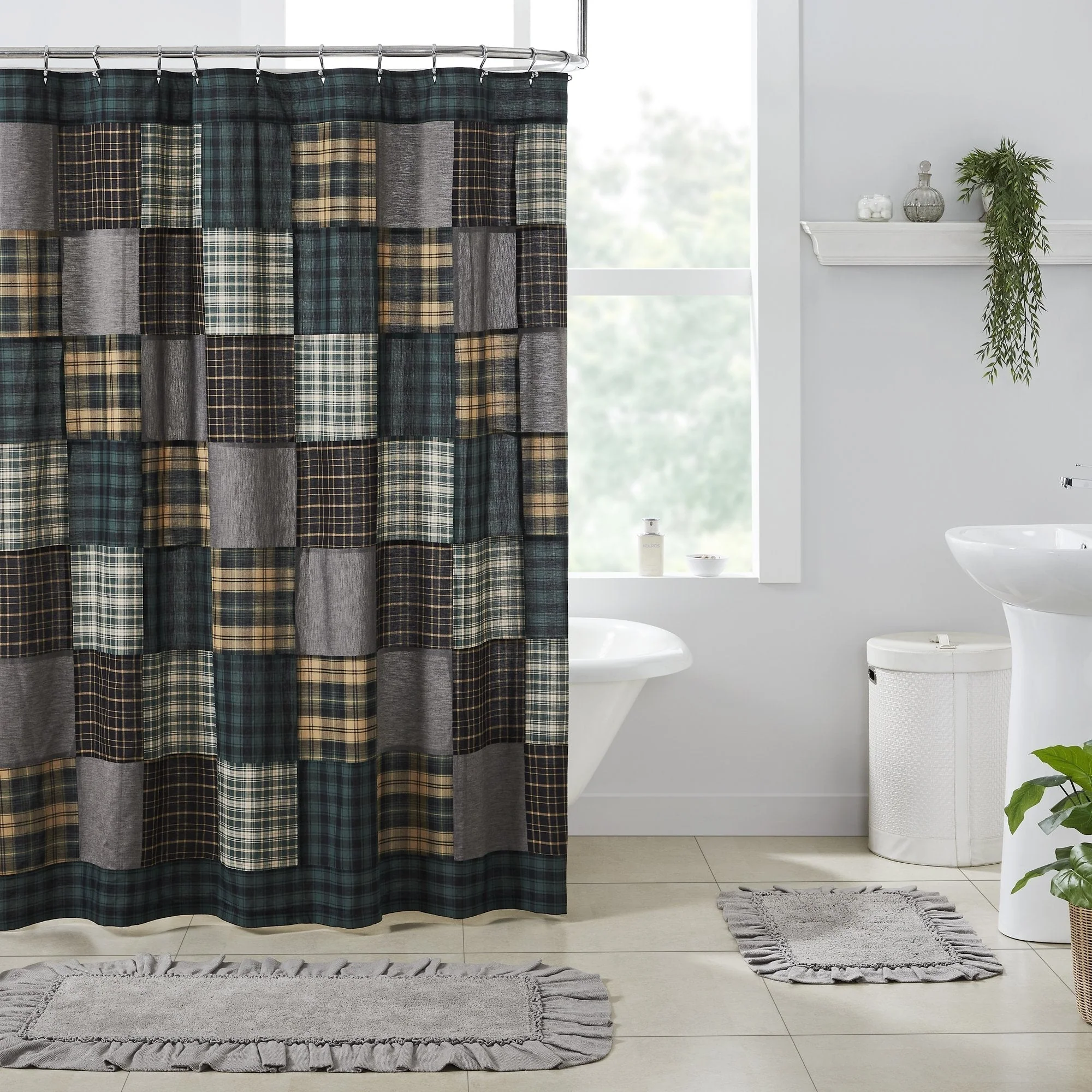 Pinehurst Patchwork Shower Curtain