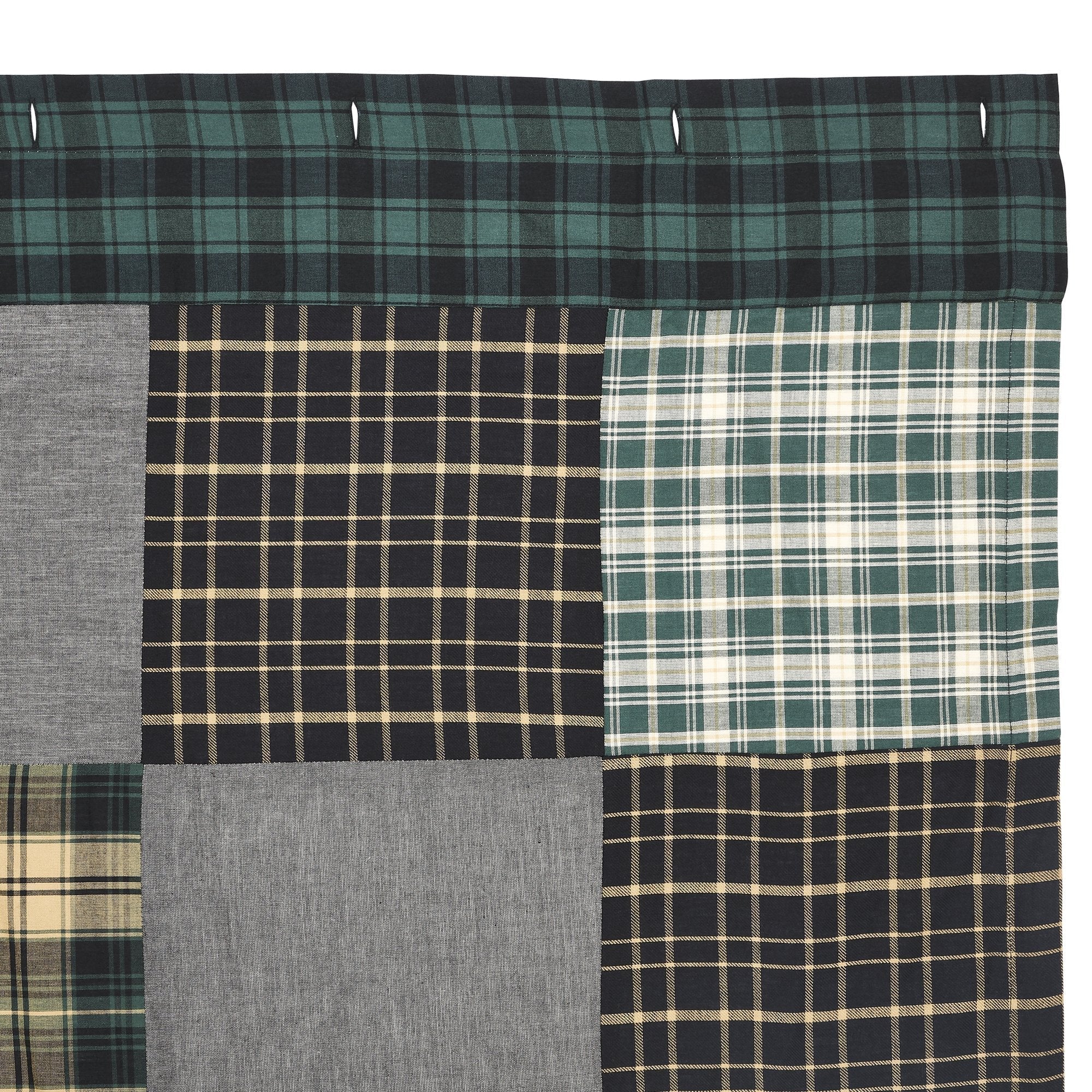 Pinehurst Patchwork Shower Curtain - Image 3
