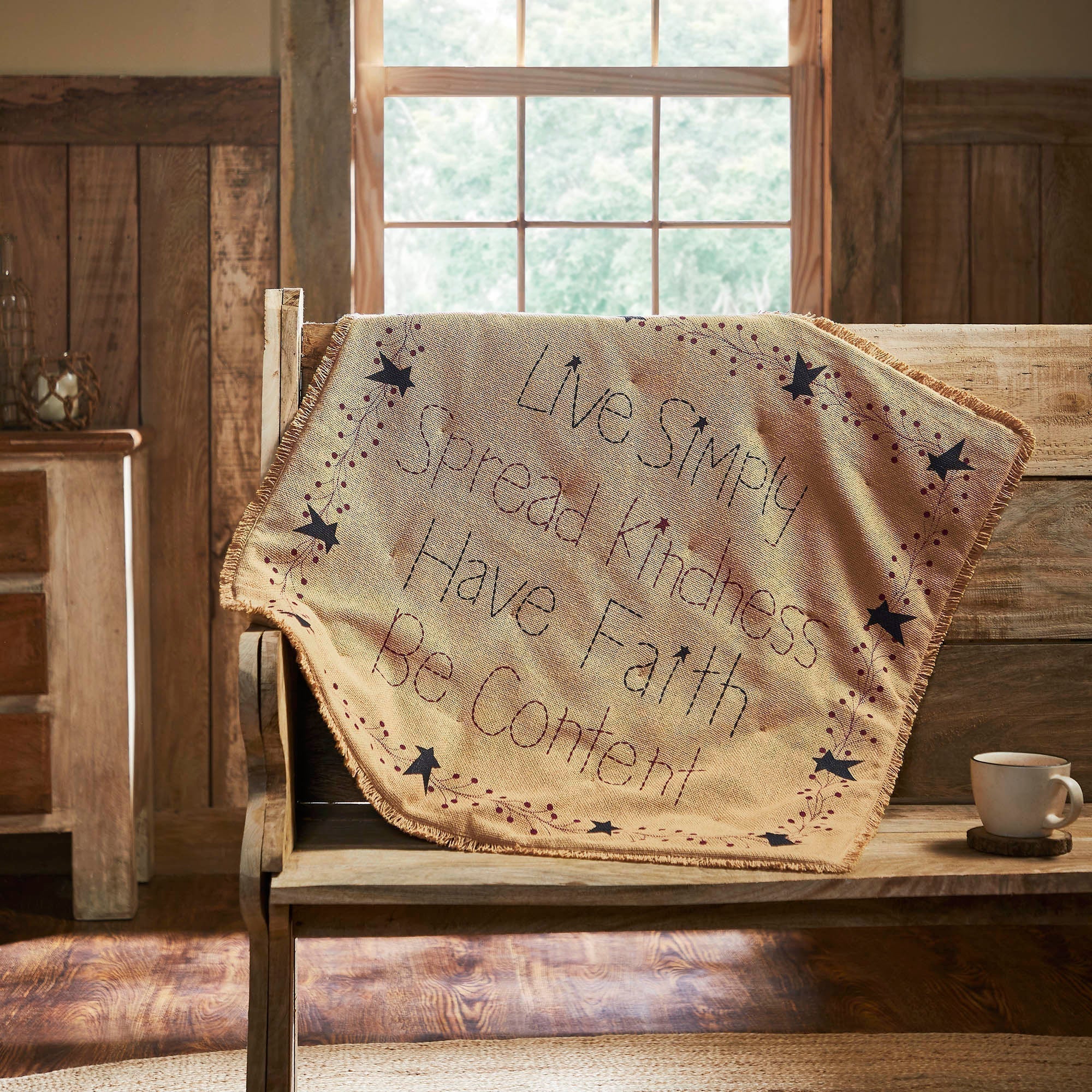 Pip Vinestar Burlap Lap Throw