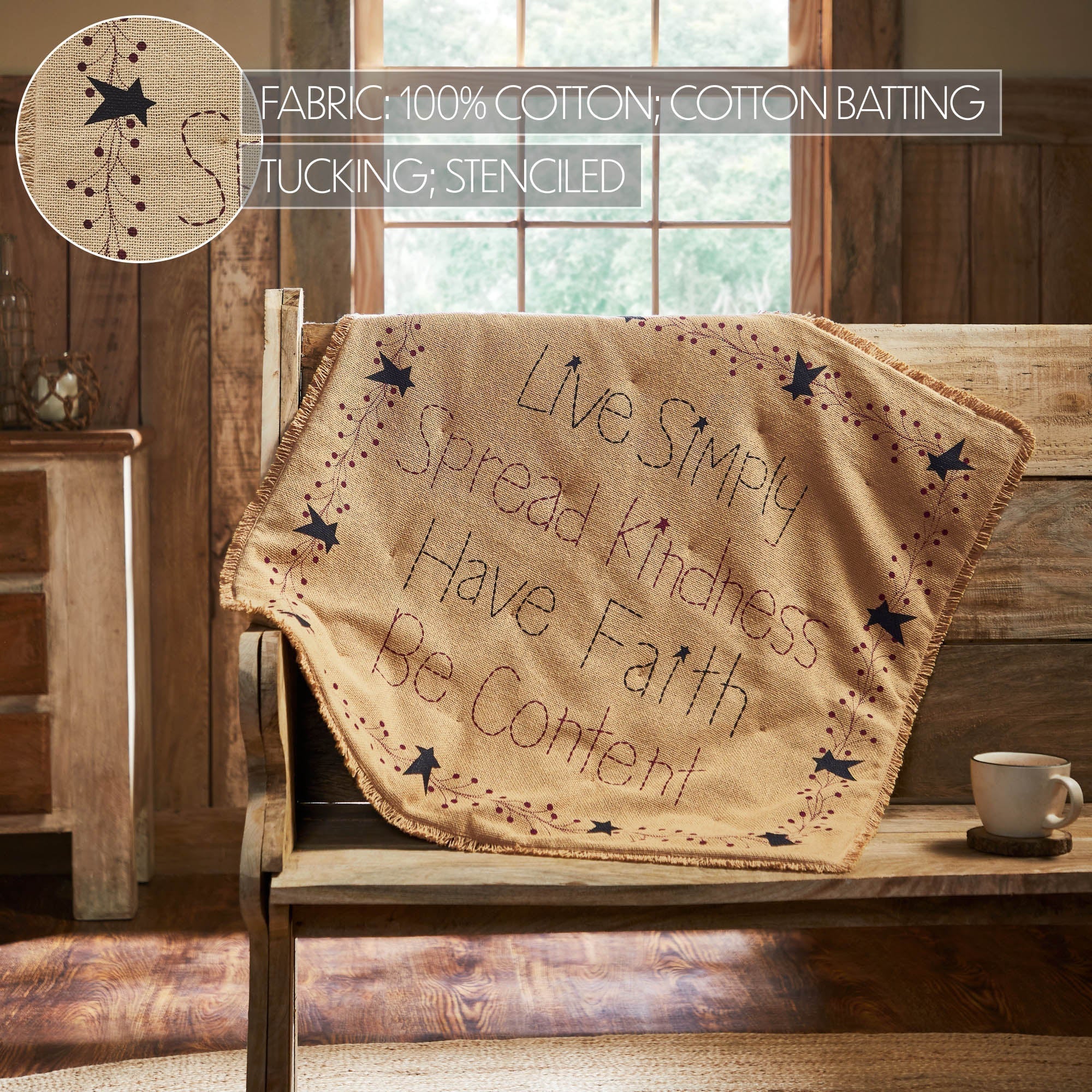 Pip Vinestar Burlap Lap Throw - Image 3
